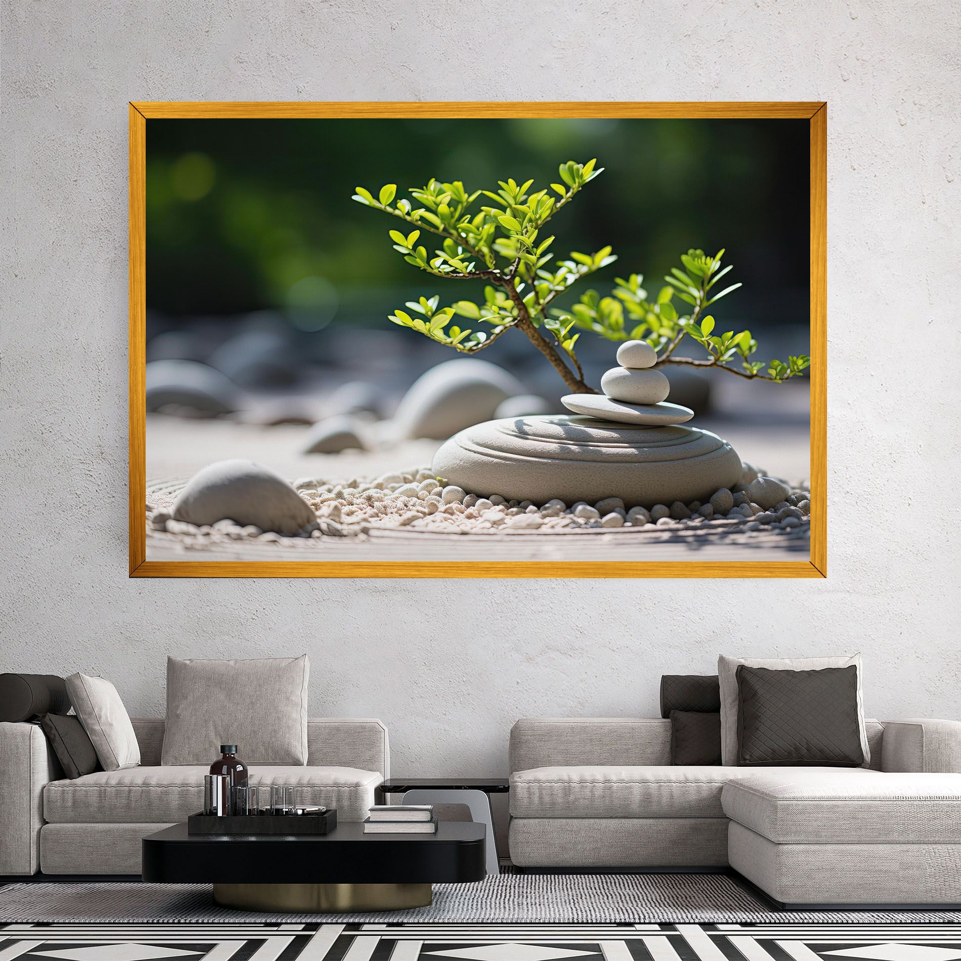 White Pebbles Plants mockup 2