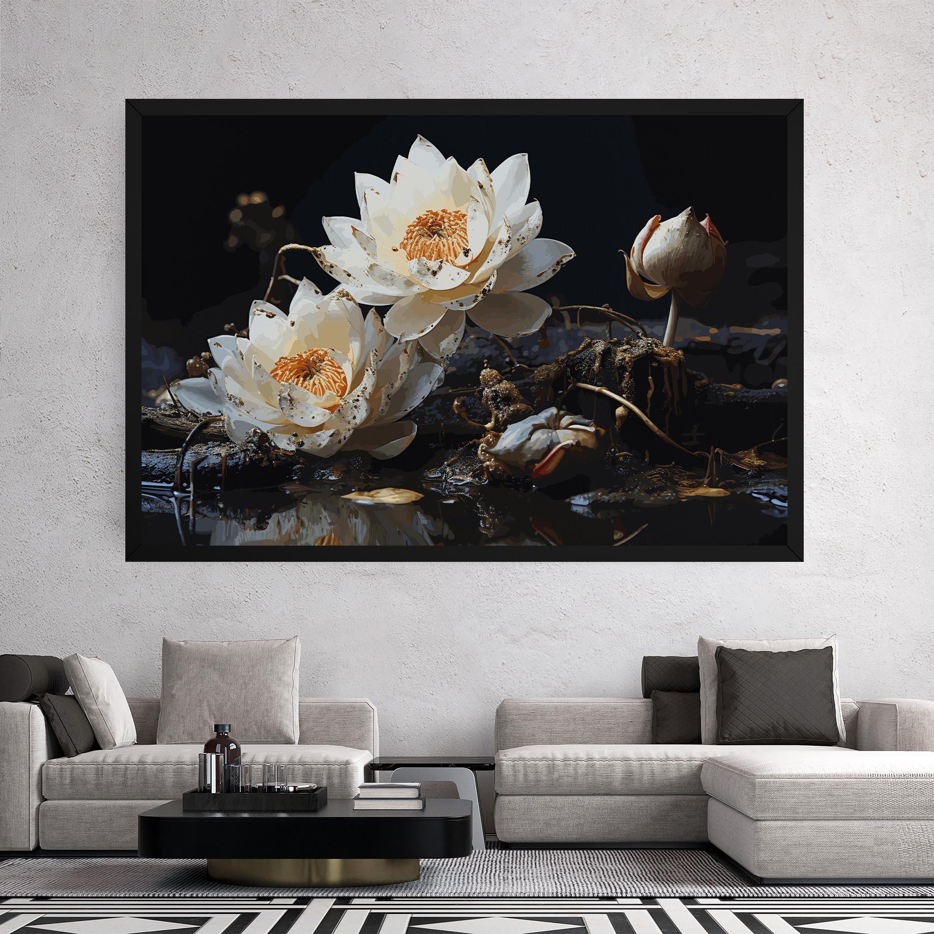 Картина на платно Beautiful White Nature mockup 2