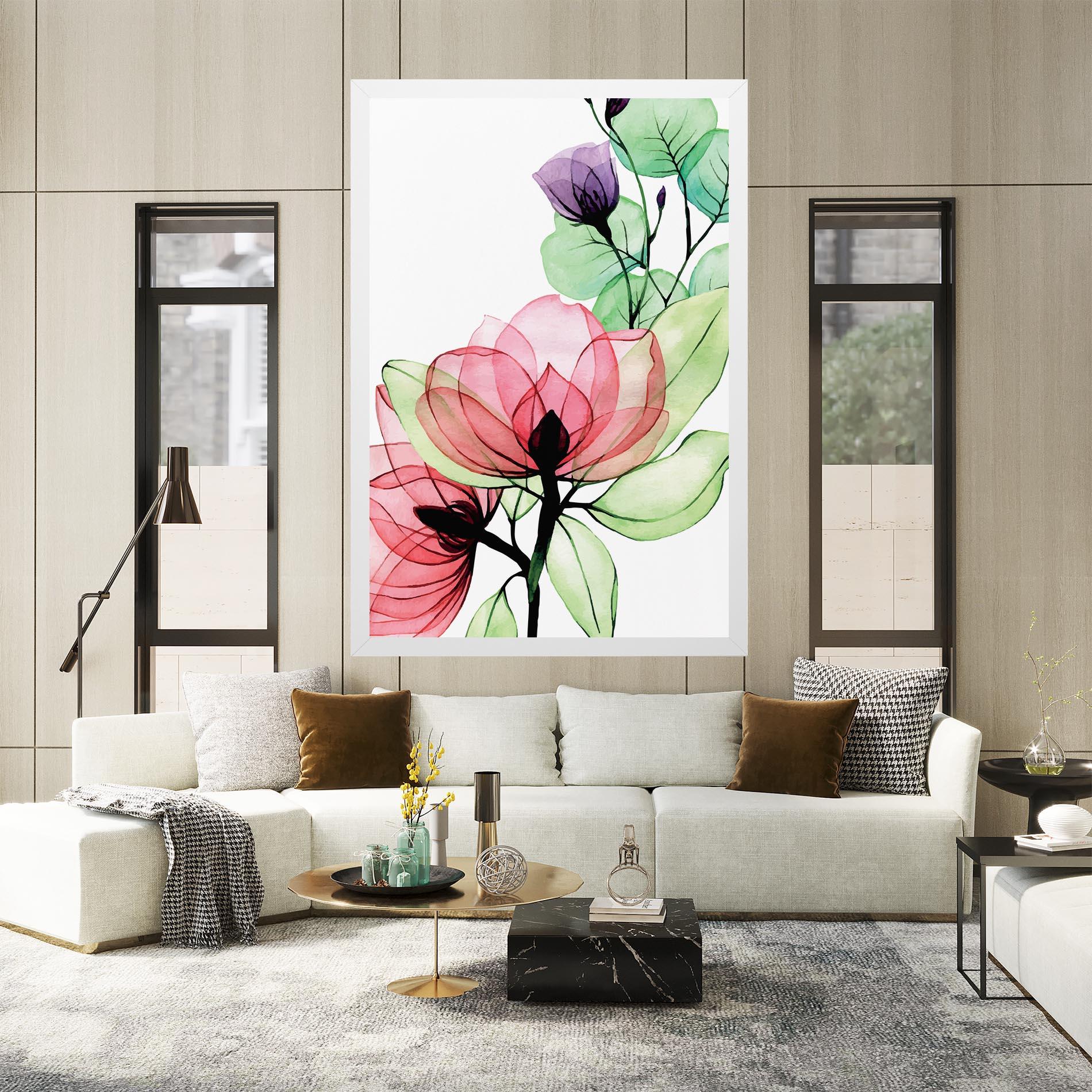 Картина на платно Pink Green Nature mockup 2