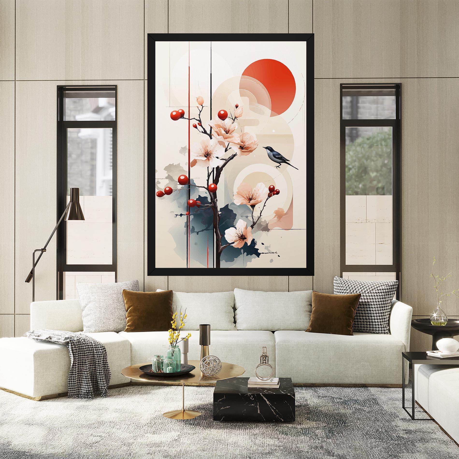 Картина на платно Cream Nature mockup 2