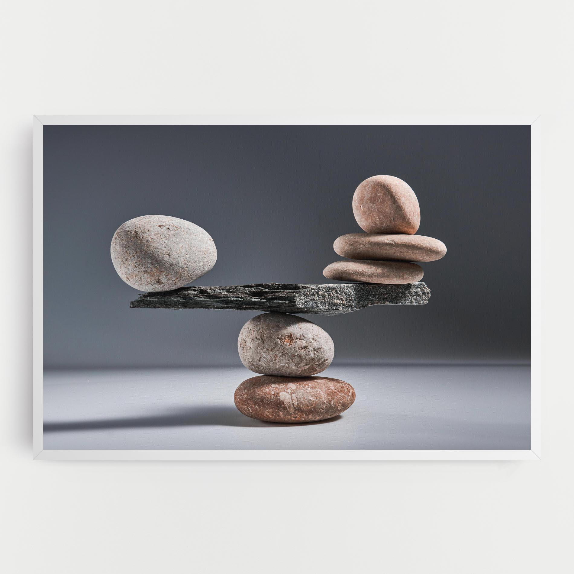 Картина на платно Balancing Pebbles mockup 0