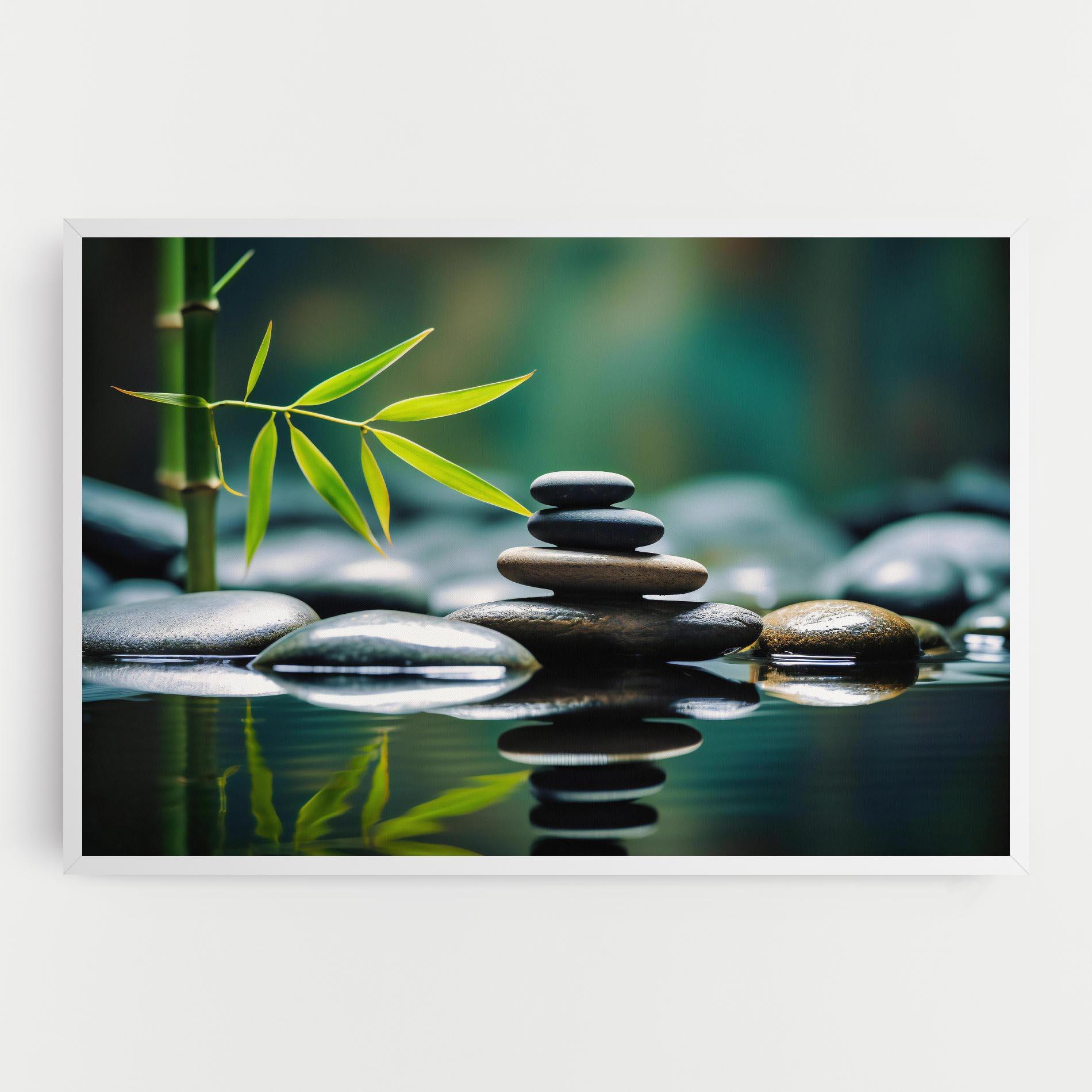 Картина на платно Bamboo Stones mockup 0