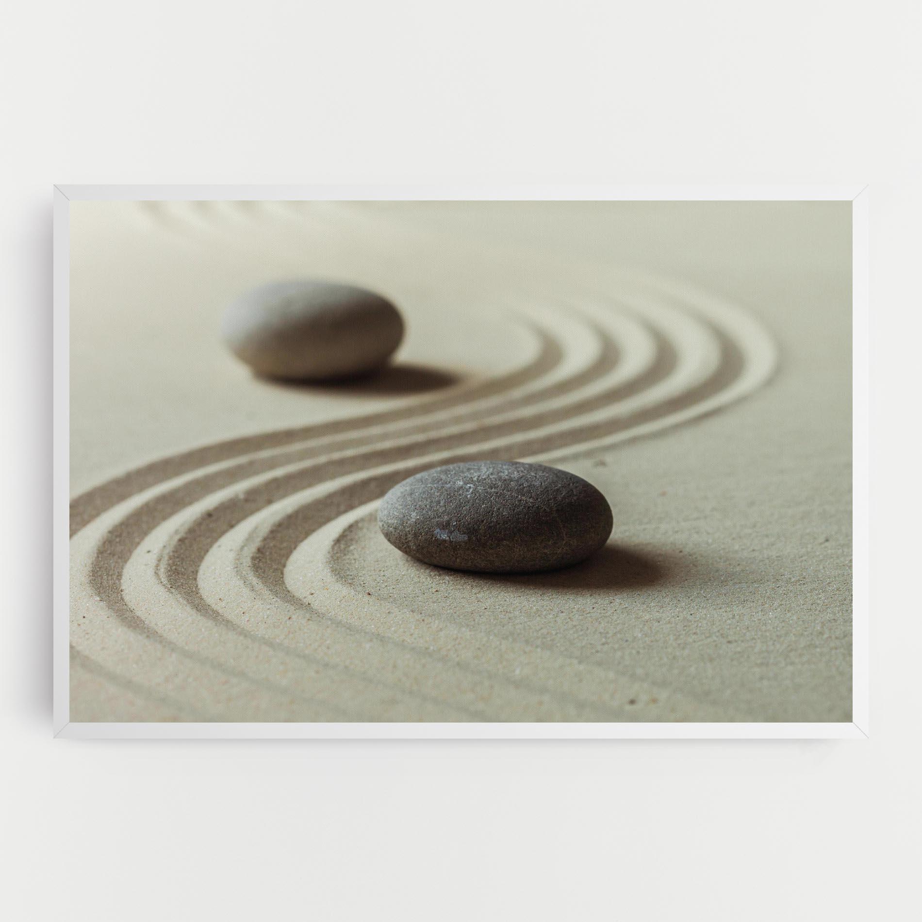 Картина на платно Cream Sand Stones mockup 0