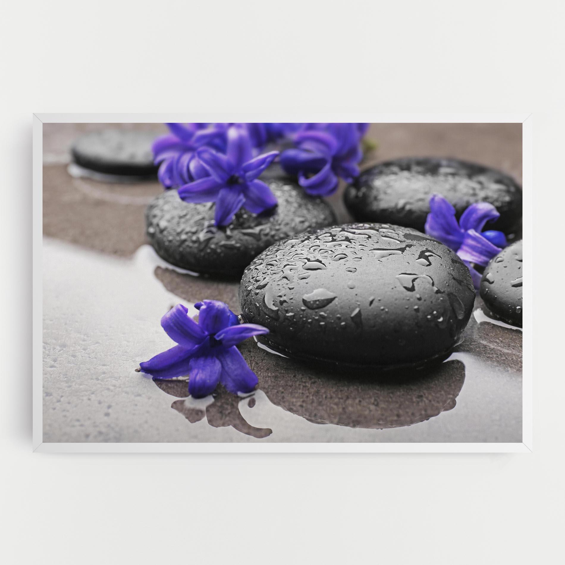 Картина на платно Spa Purple Rock mockup 0