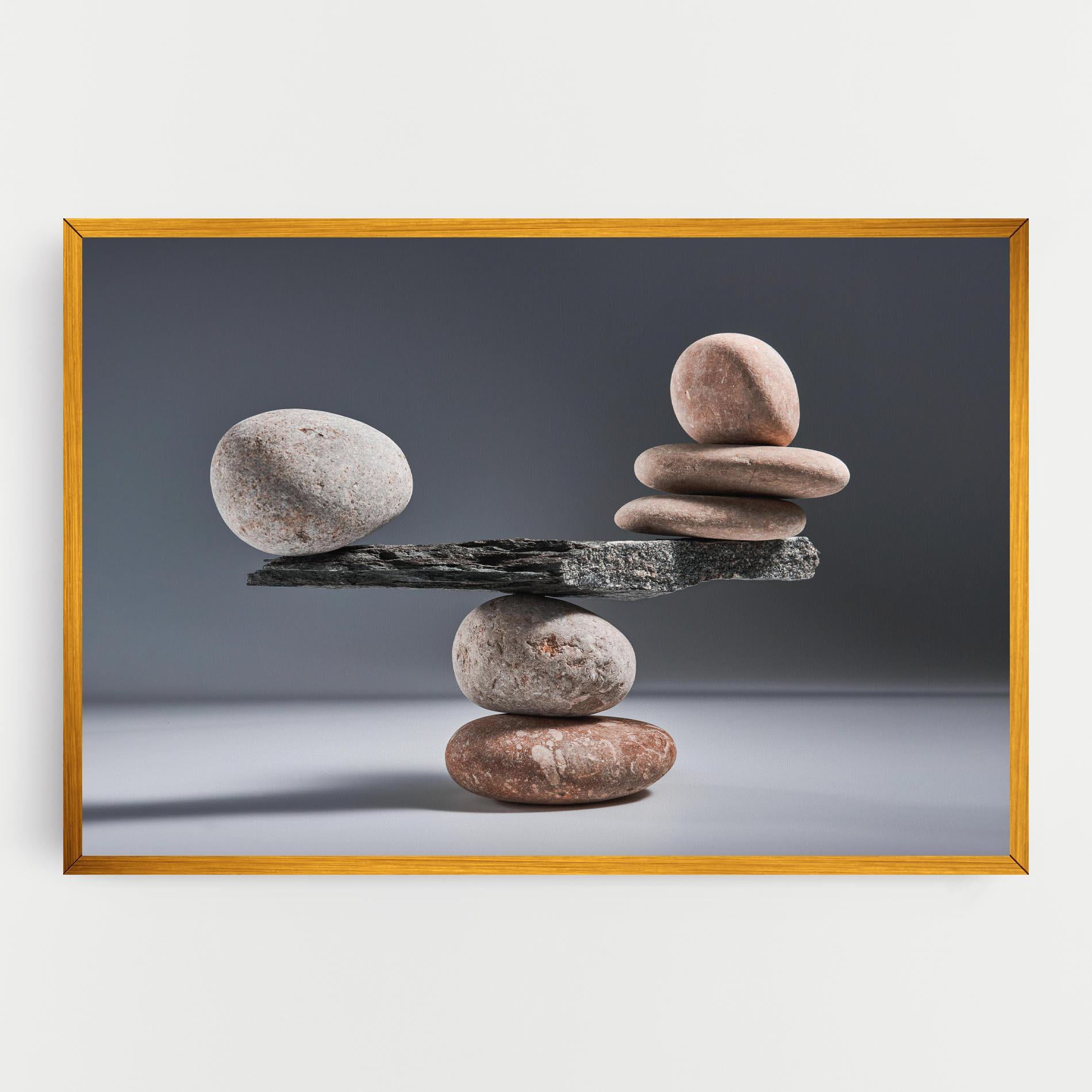 Картина на платно Balancing Pebbles mockup 0