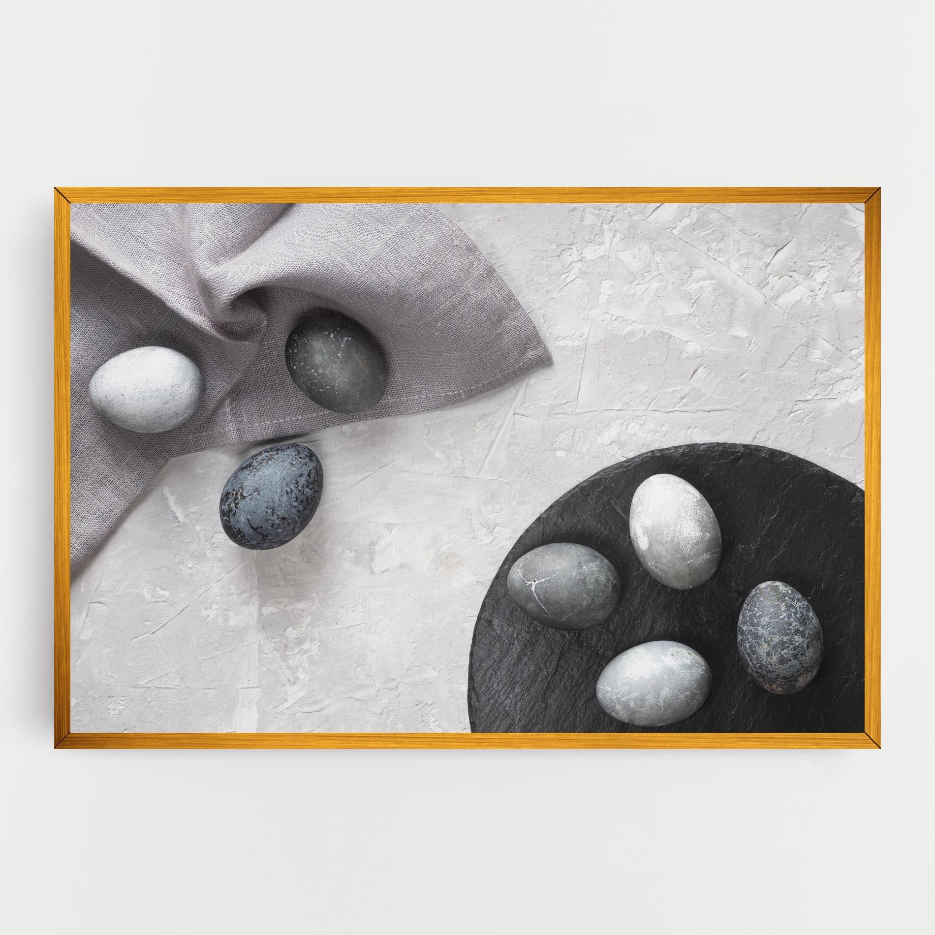 Картина на платно Eggs Stone mockup 0