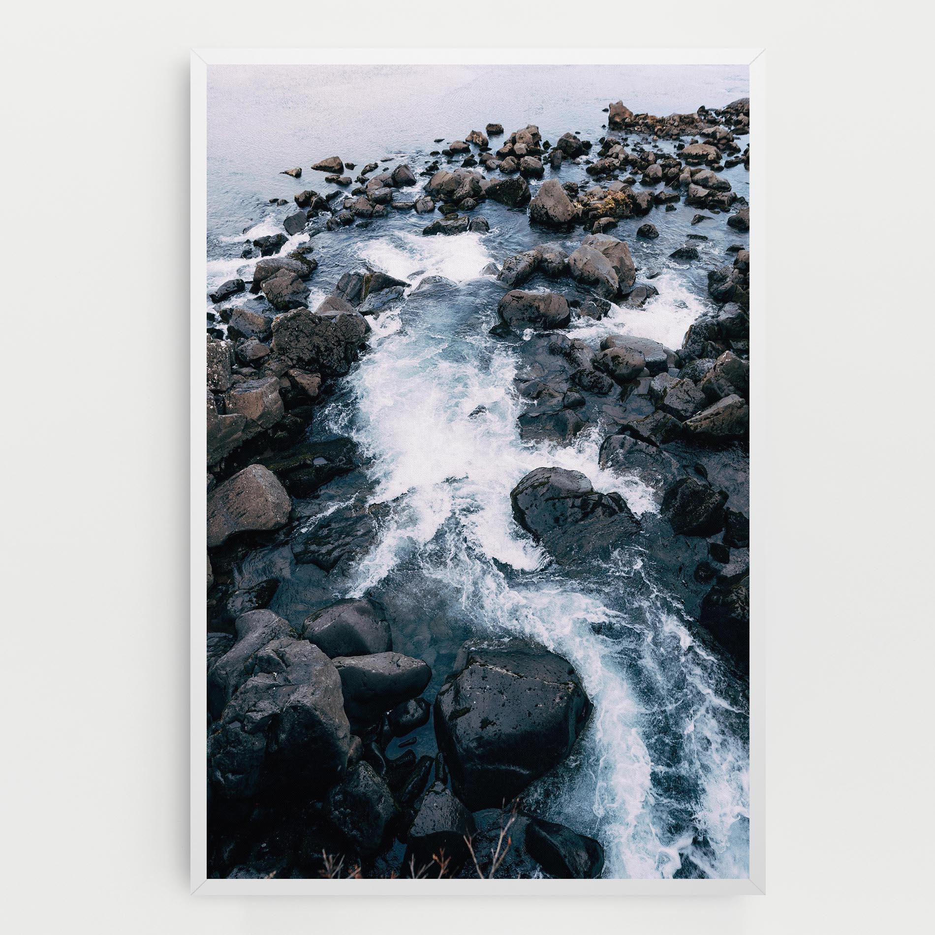 Картина на платно Mountain River Rock mockup 0