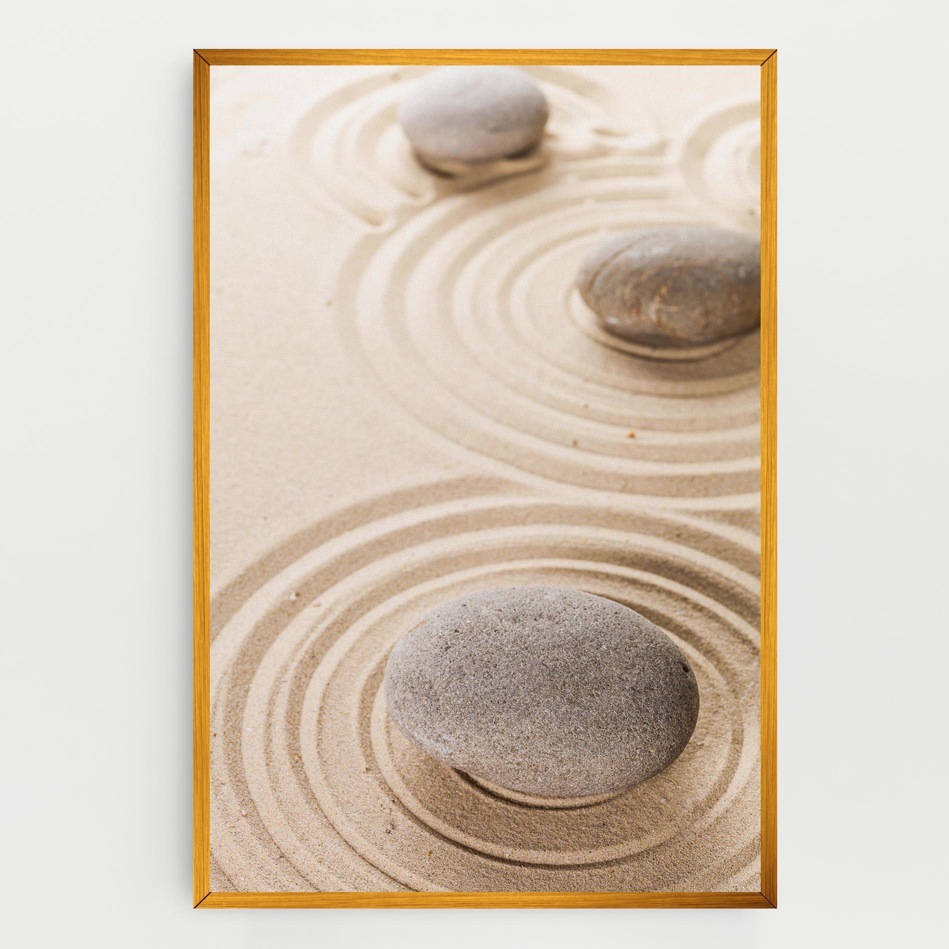 Картина на платно Meditation Cream Stone mockup 0