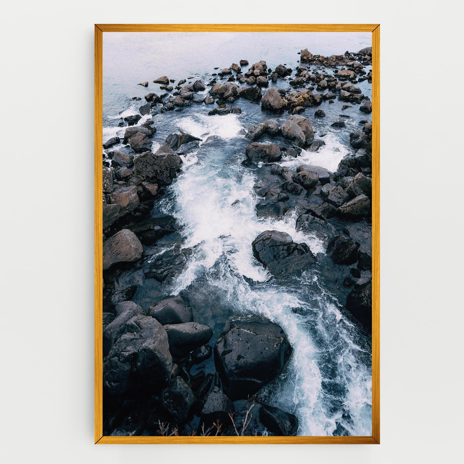 Картина на платно Mountain River Rock mockup 0