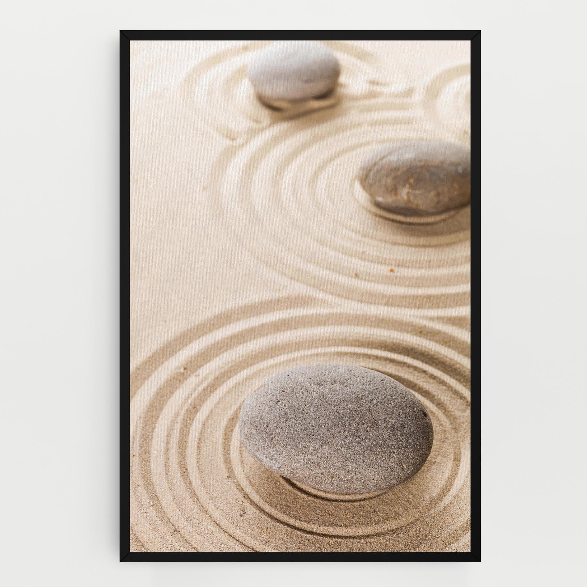 Картина на платно Meditation Cream Stone mockup 0