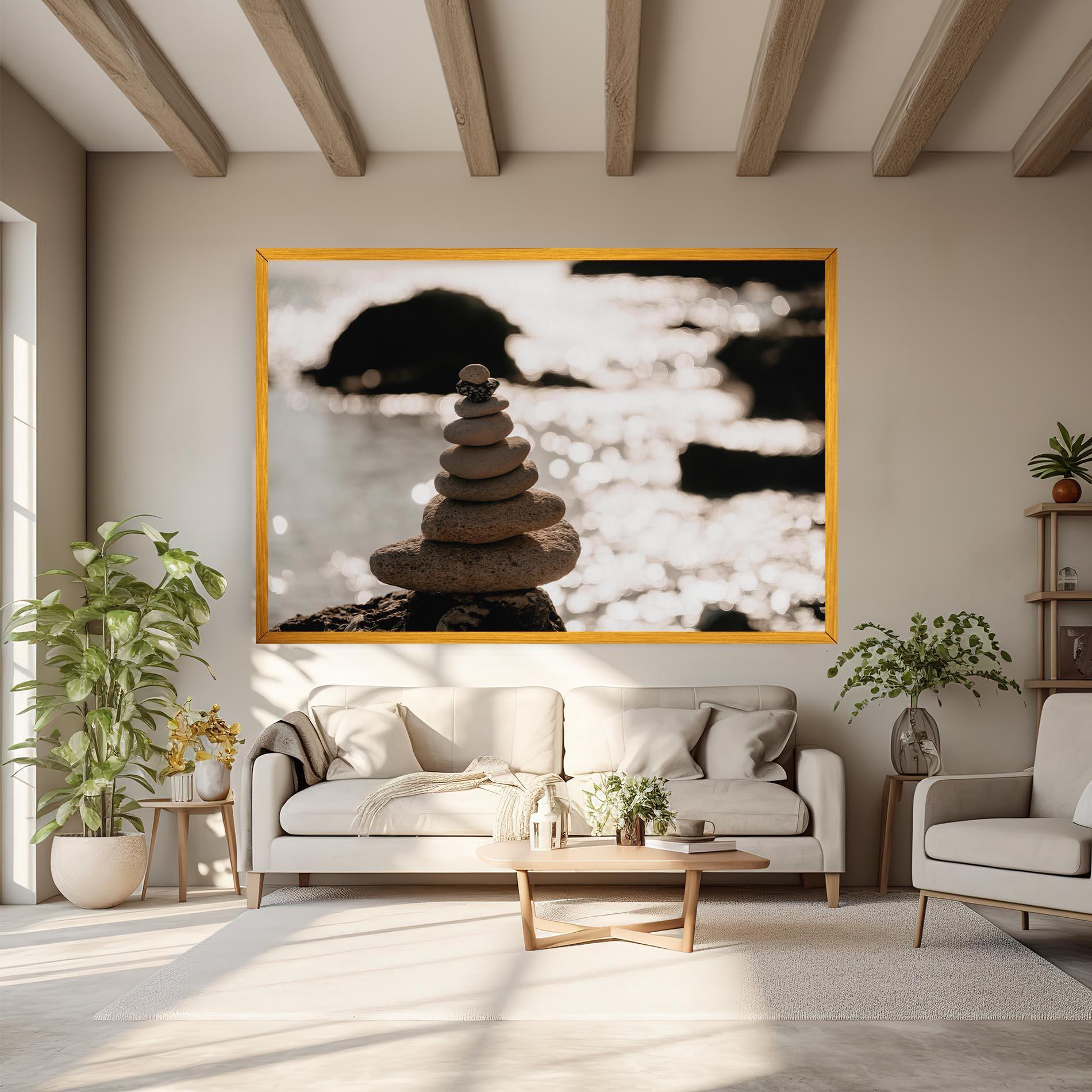 Картина на платно Pyramid Stones mockup 6