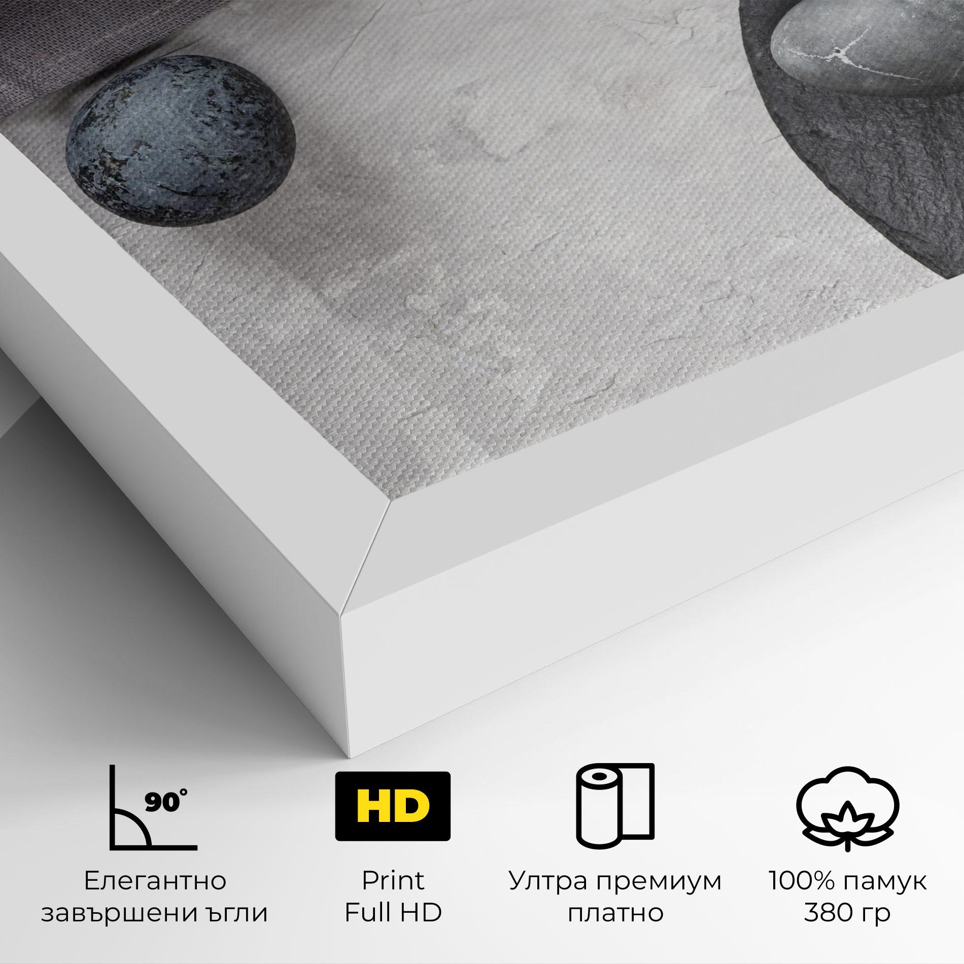 Картина на платно Eggs Stone mockup 4