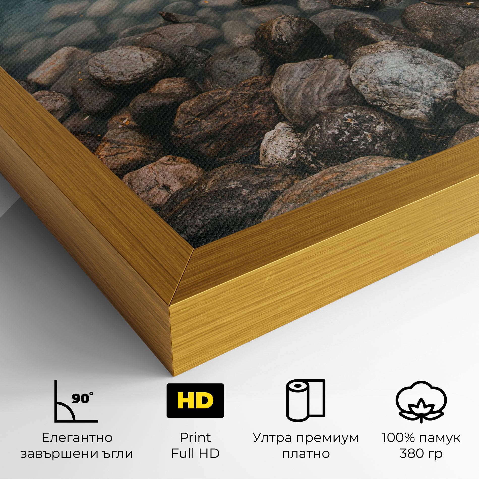 Картина на платно Canada Stones mockup 4
