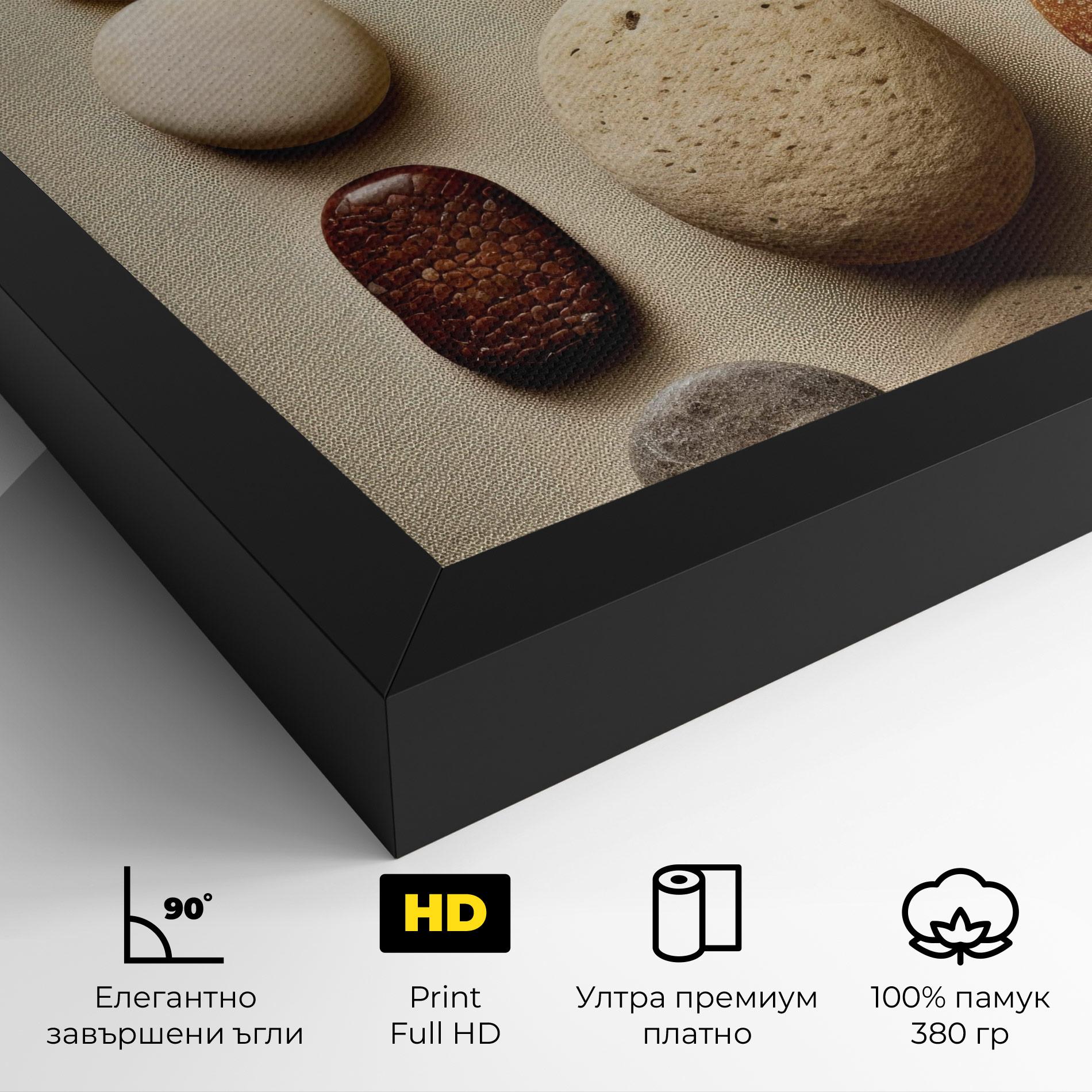 Картина на платно Massage Stones Sand mockup 4