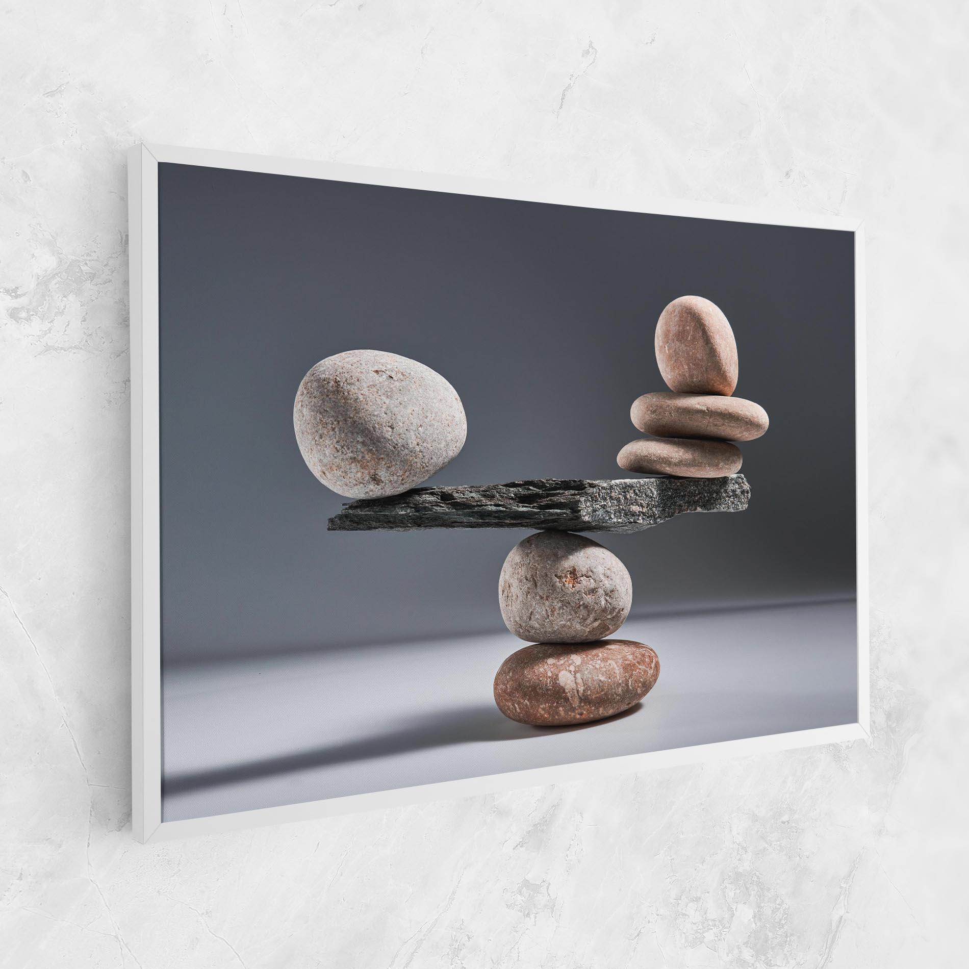 Картина на платно Balancing Pebbles mockup 1