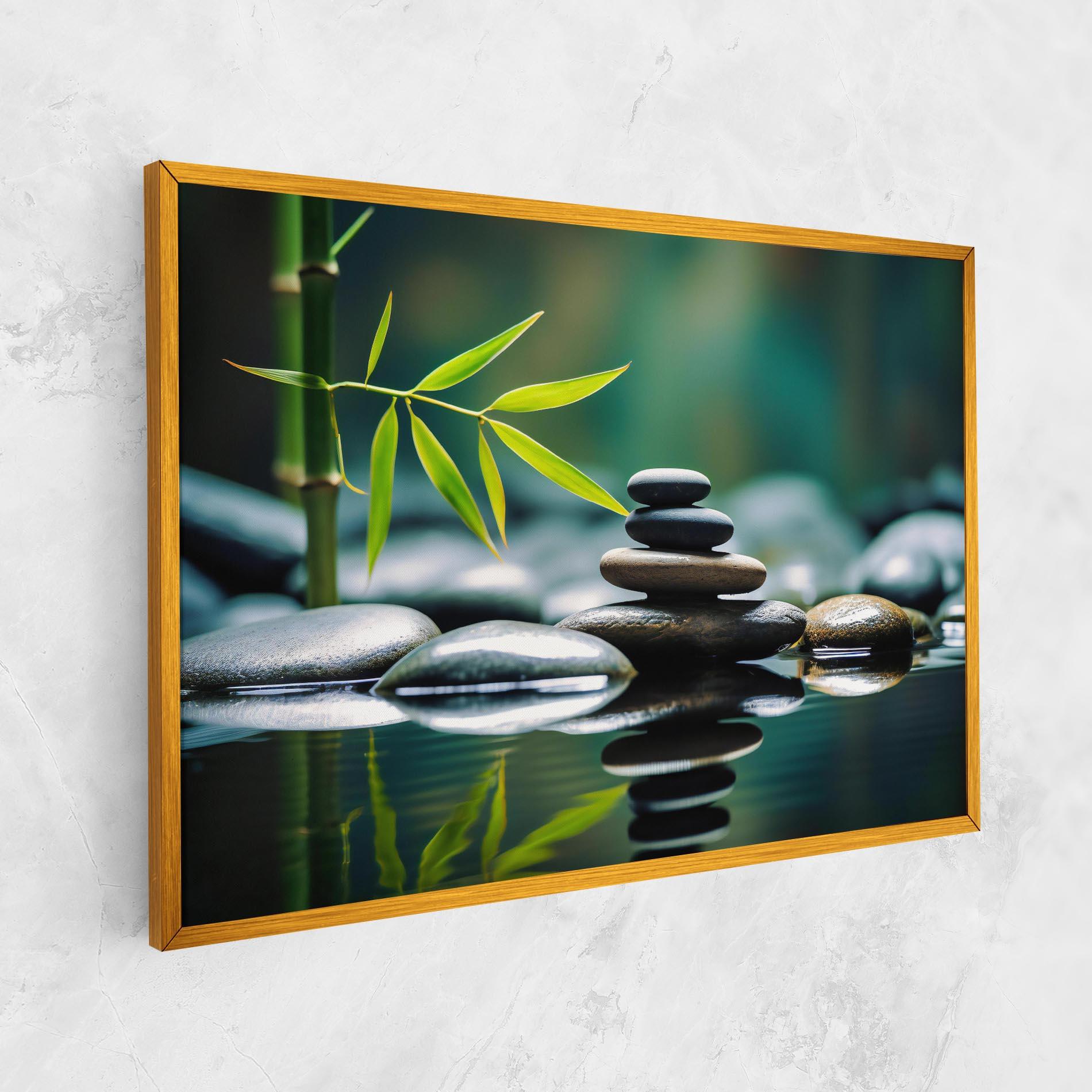 Картина на платно Bamboo Stones mockup 1