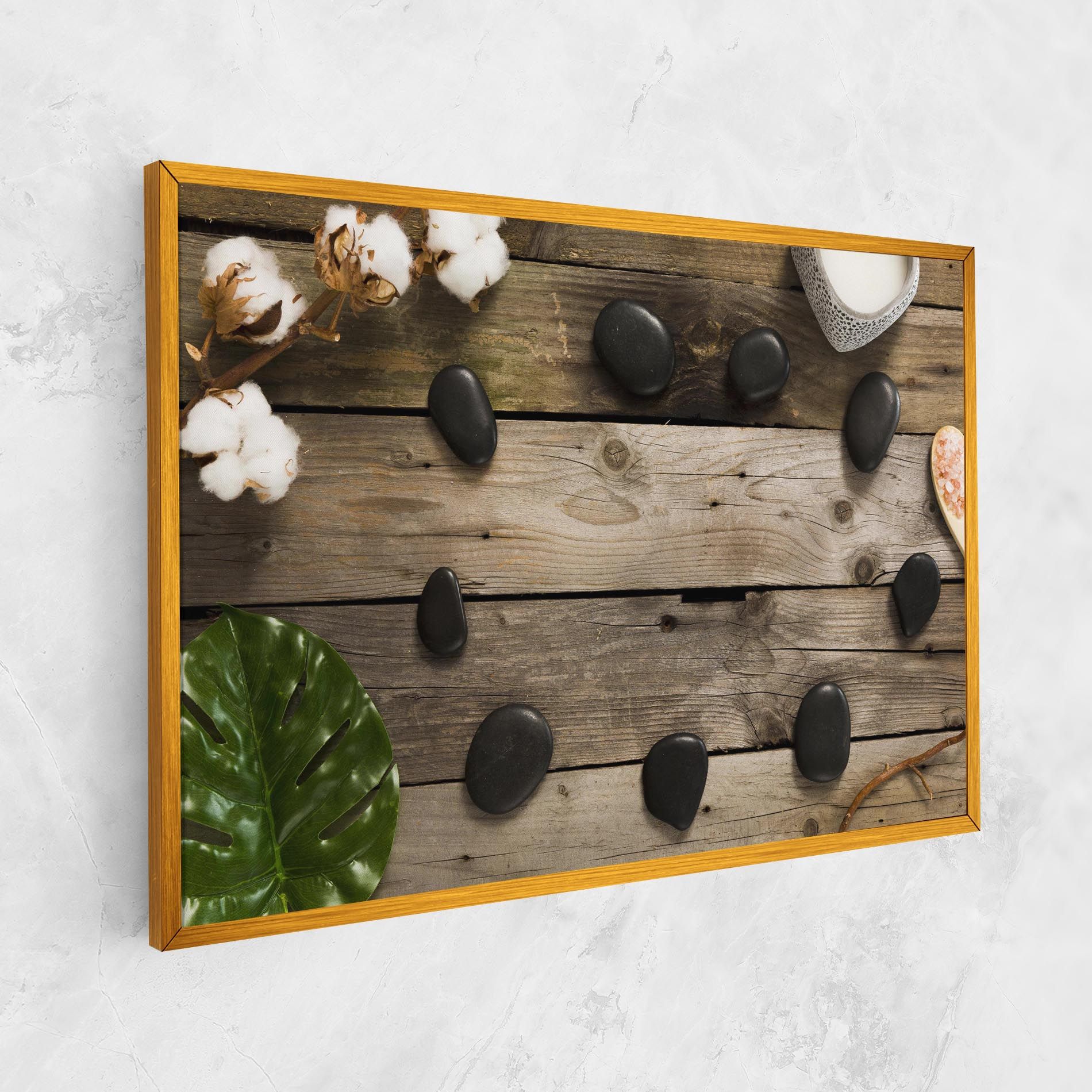 Cotton Flowers Stones mockup 1
