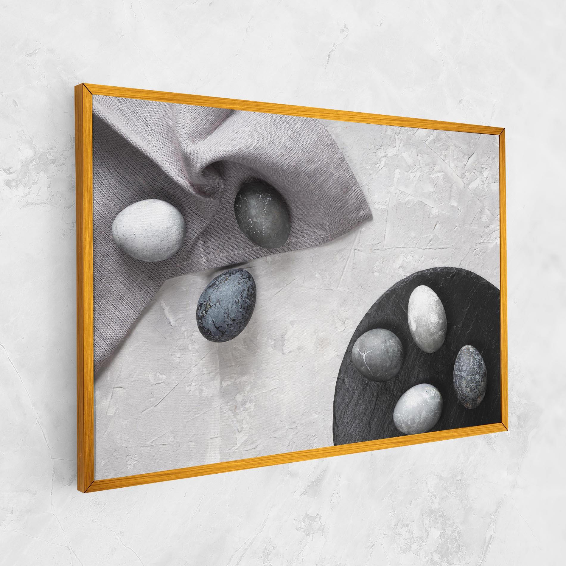 Картина на платно Eggs Stone mockup 1