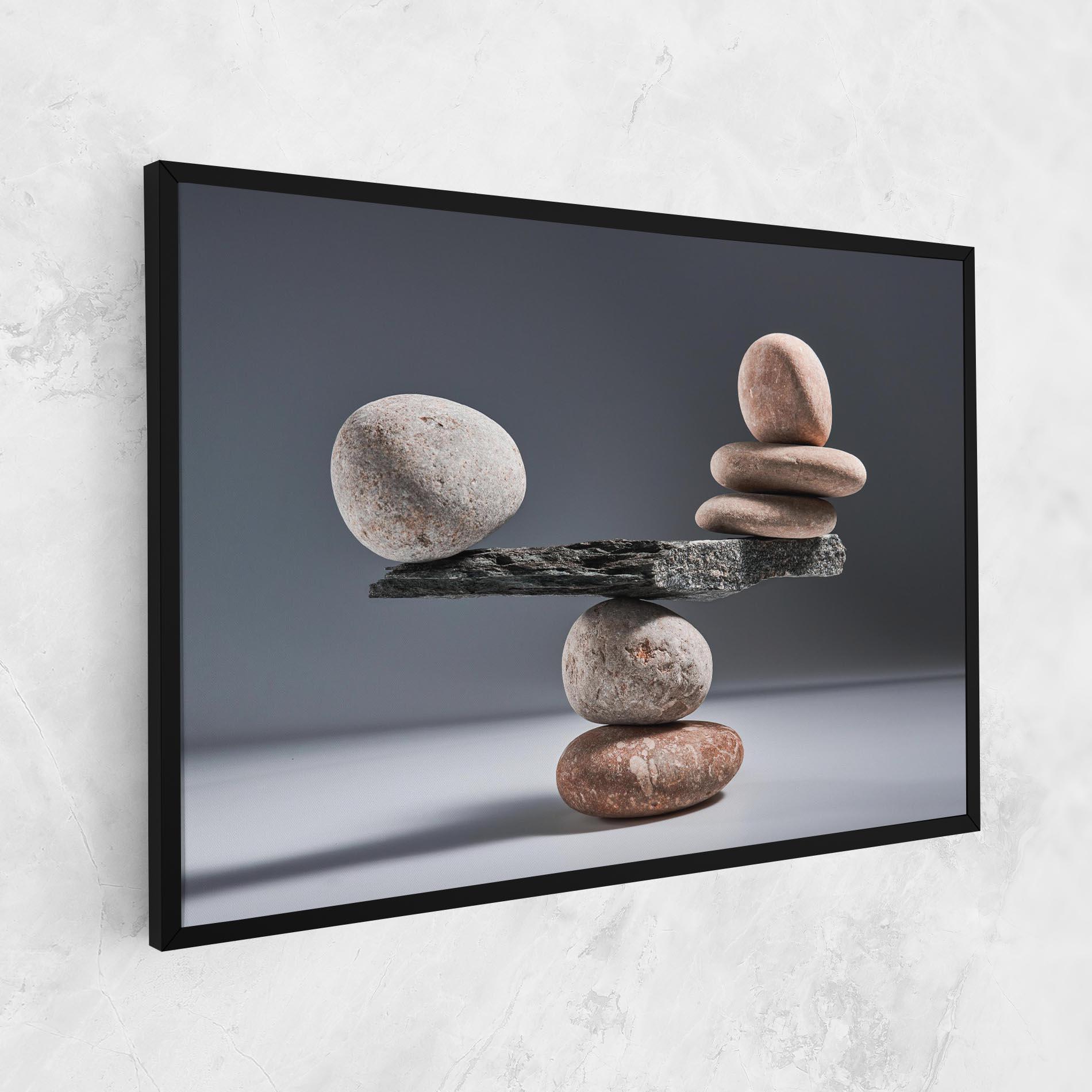 Картина на платно Balancing Pebbles mockup 1
