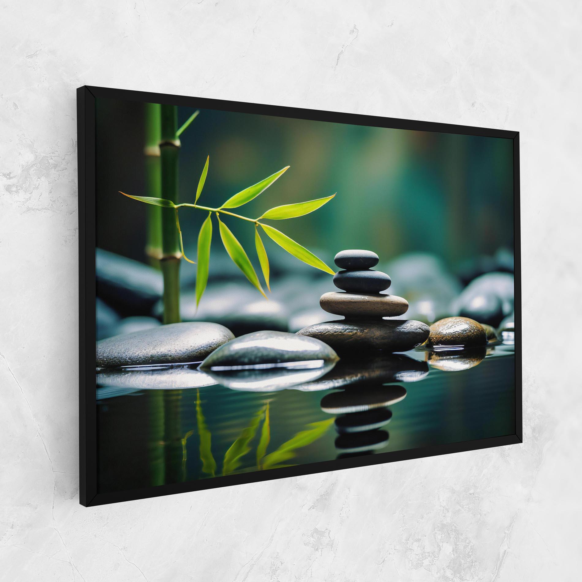Картина на платно Bamboo Stones mockup 1