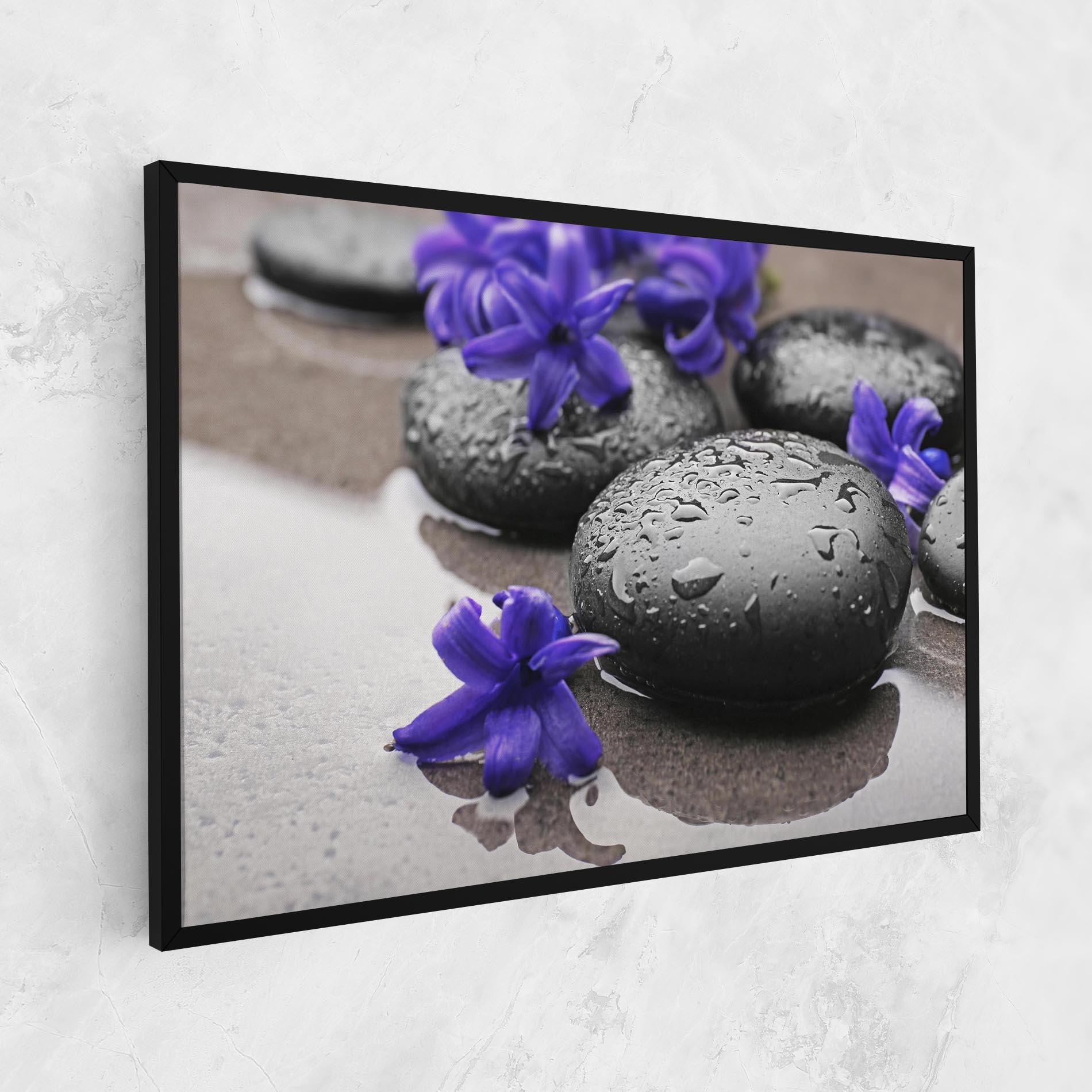 Картина на платно Spa Purple Rock mockup 1
