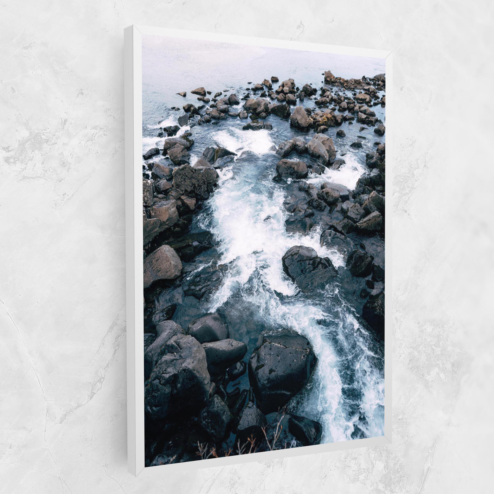 Картина на платно Mountain River Rock mockup 1