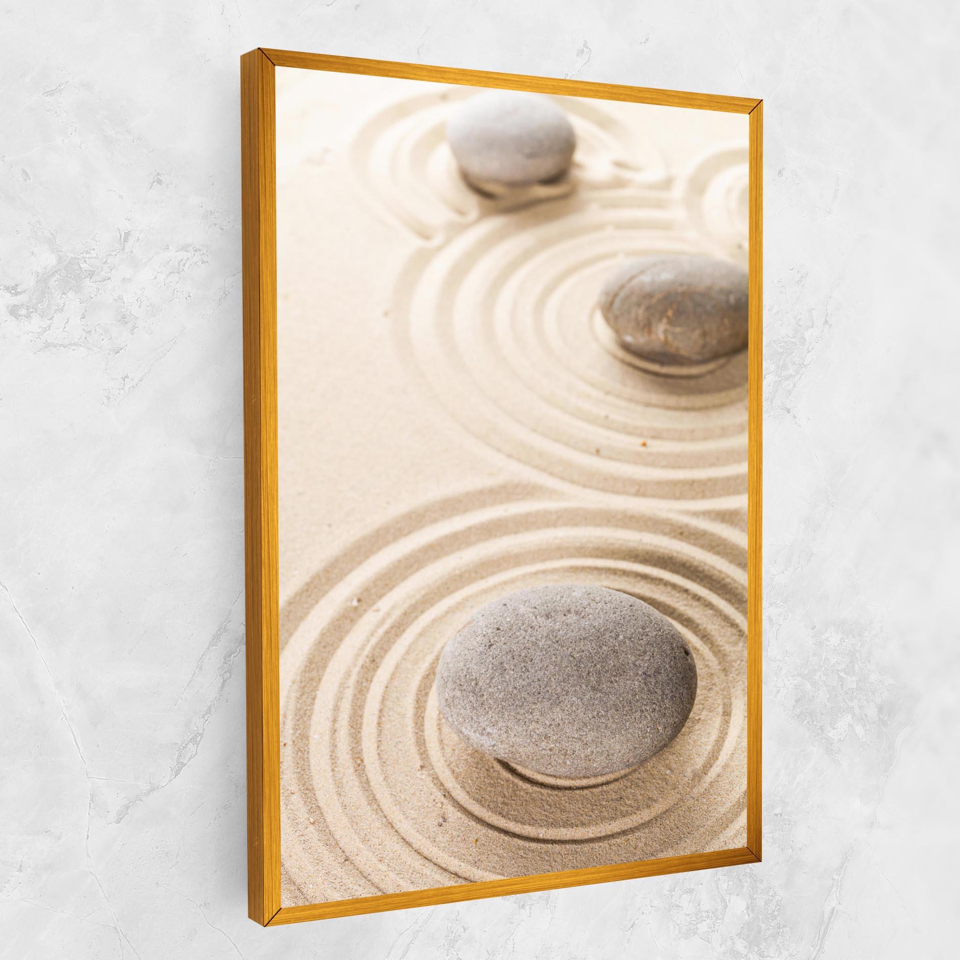 Картина на платно Meditation Cream Stone mockup 1