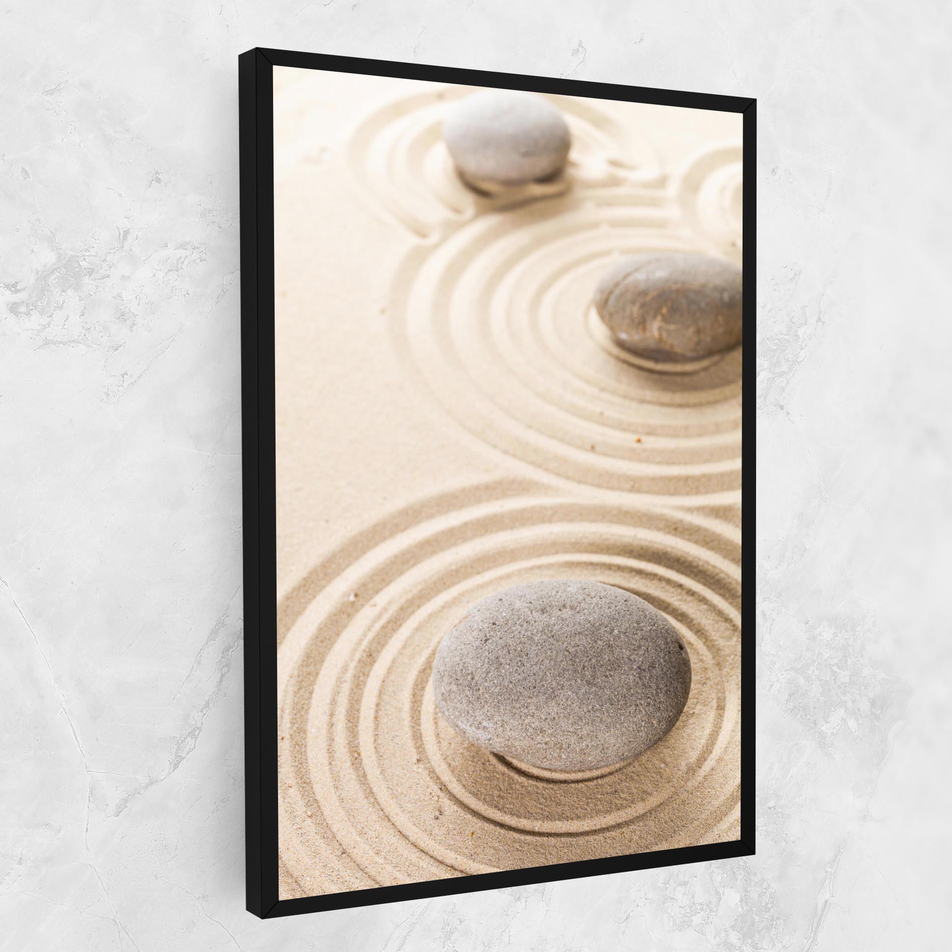 Картина на платно Meditation Cream Stone mockup 1