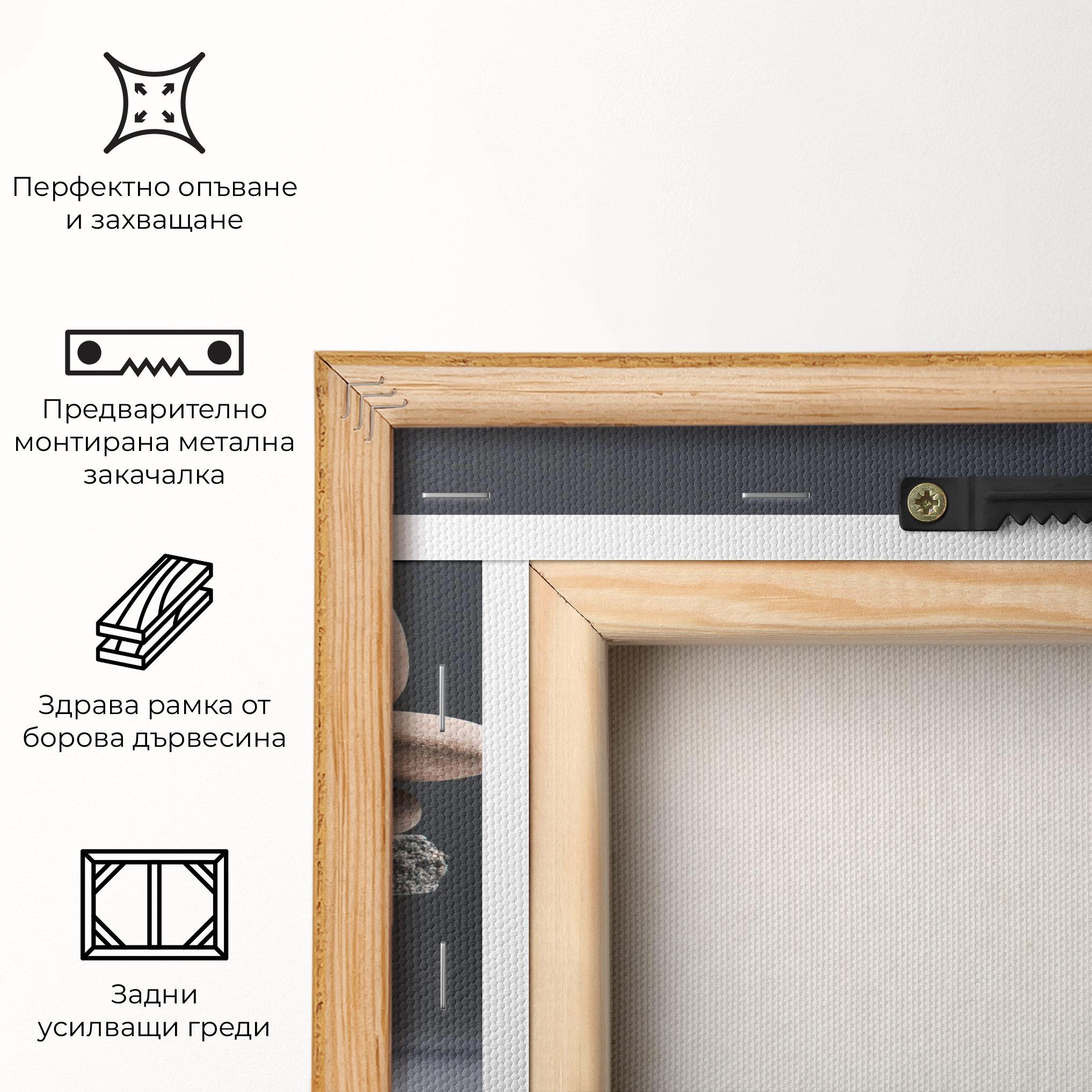 Картина на платно Balancing Pebbles mockup 5