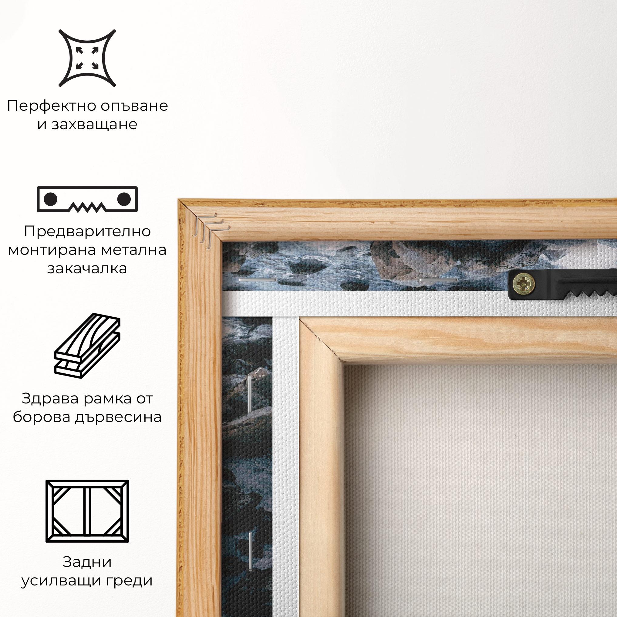 Картина на платно Mountain River Rock mockup 5