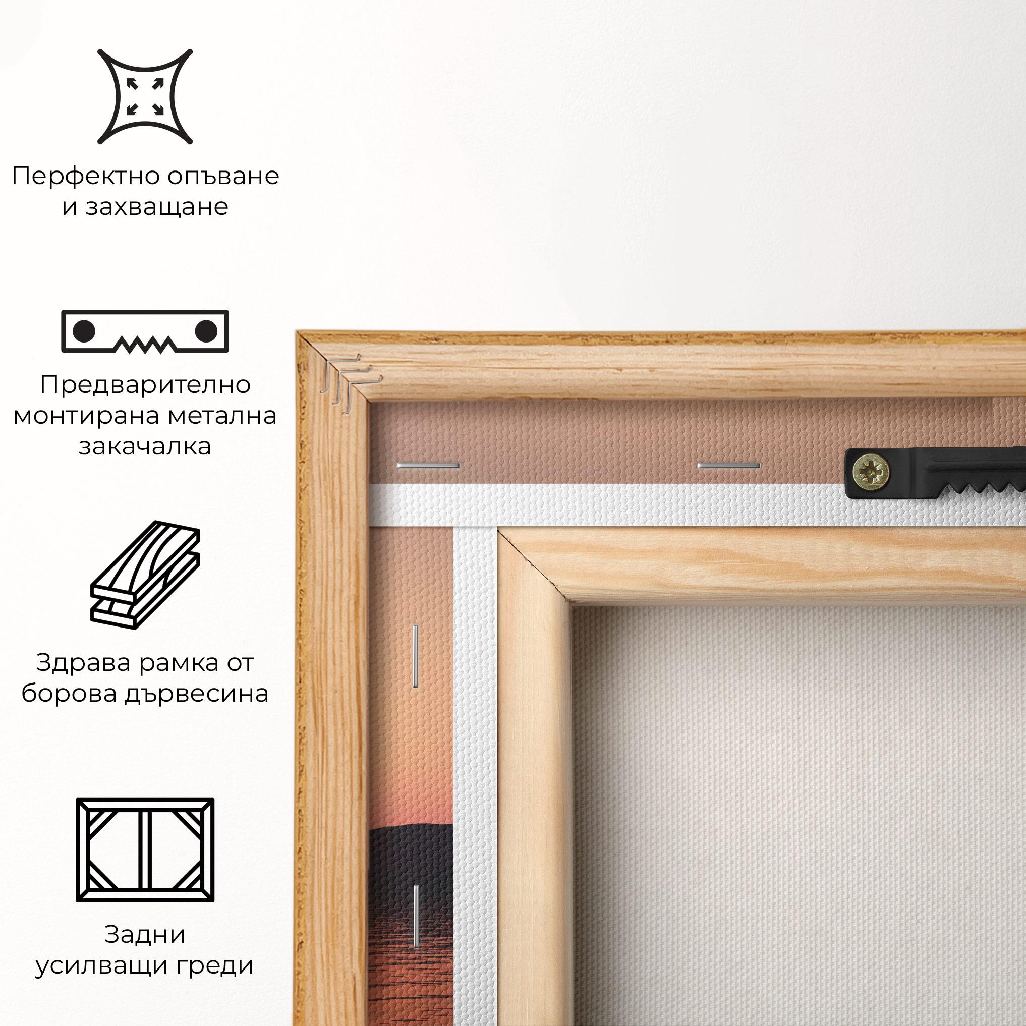 Картина на платно Peace And Sunset mockup 5