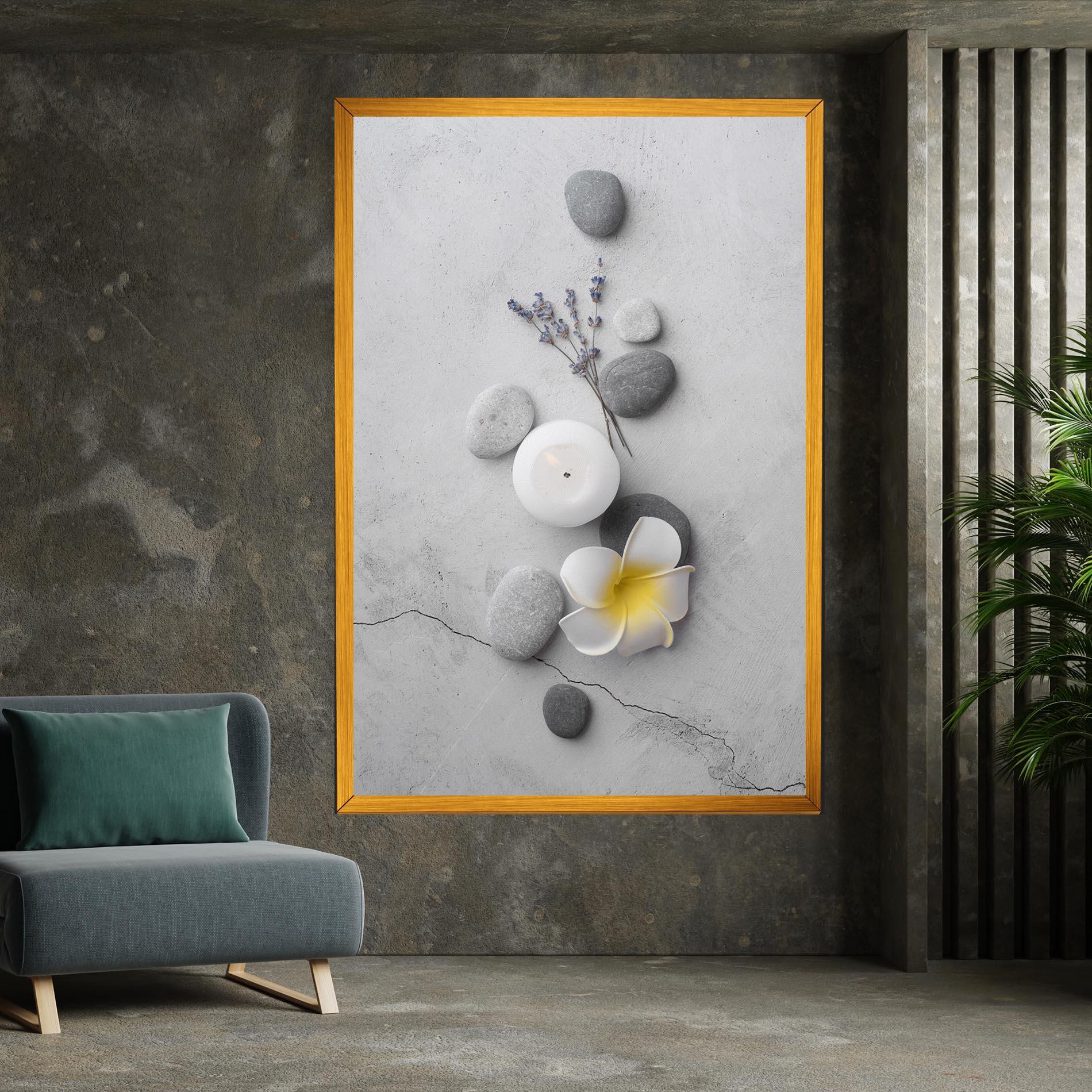 Картина на платно Feng Shui Stones mockup 7