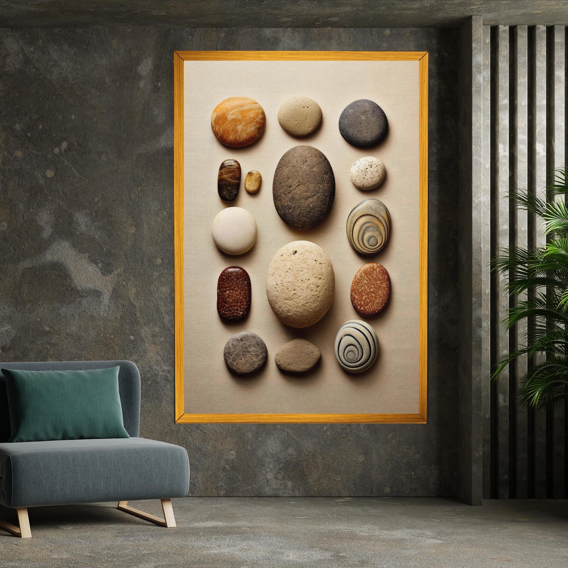 Картина на платно Massage Stones Sand mockup 7