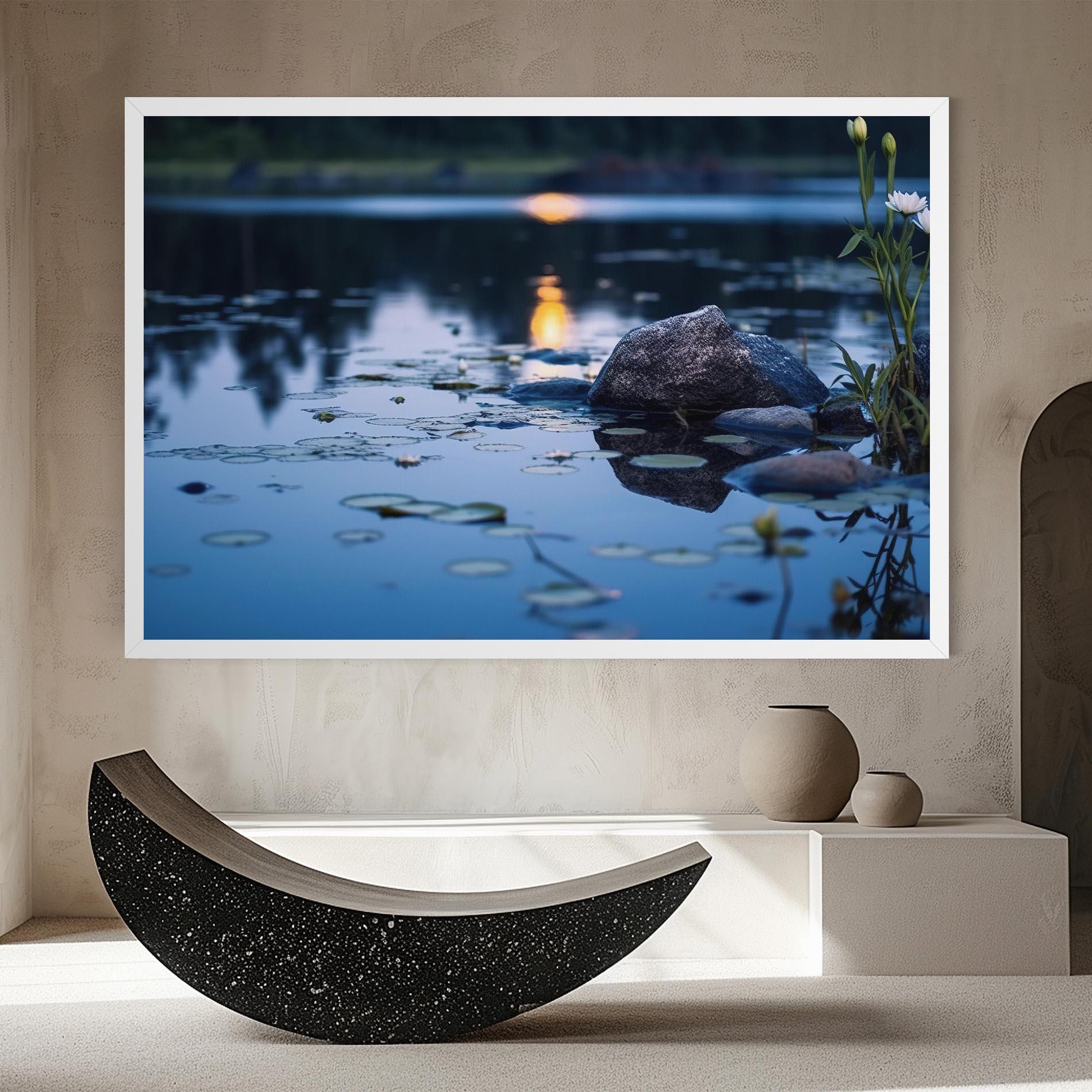 Картина на платно Water Stones mockup 8