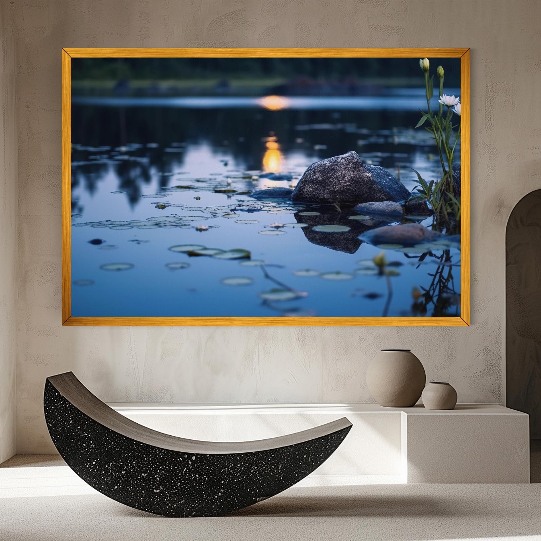 Картина на платно Water Stones mockup 8