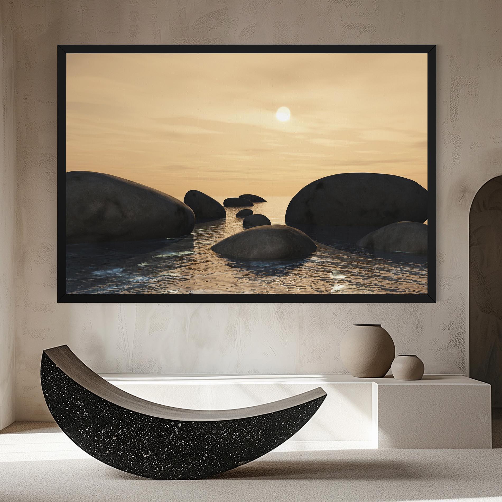 Картина на платно Peace Rock mockup 8