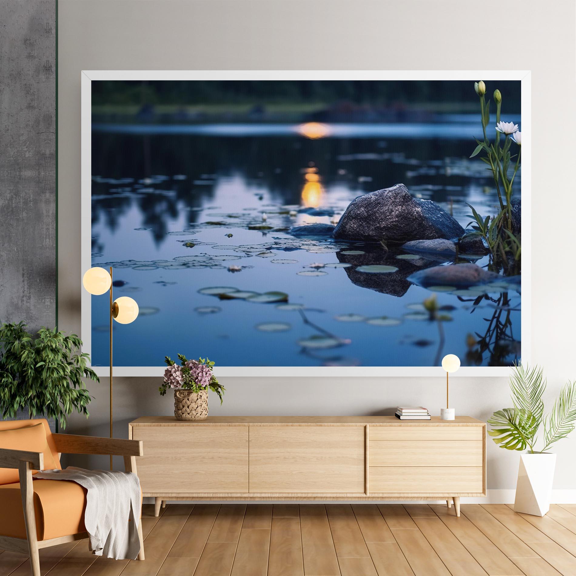 Картина на платно Water Stones mockup 9