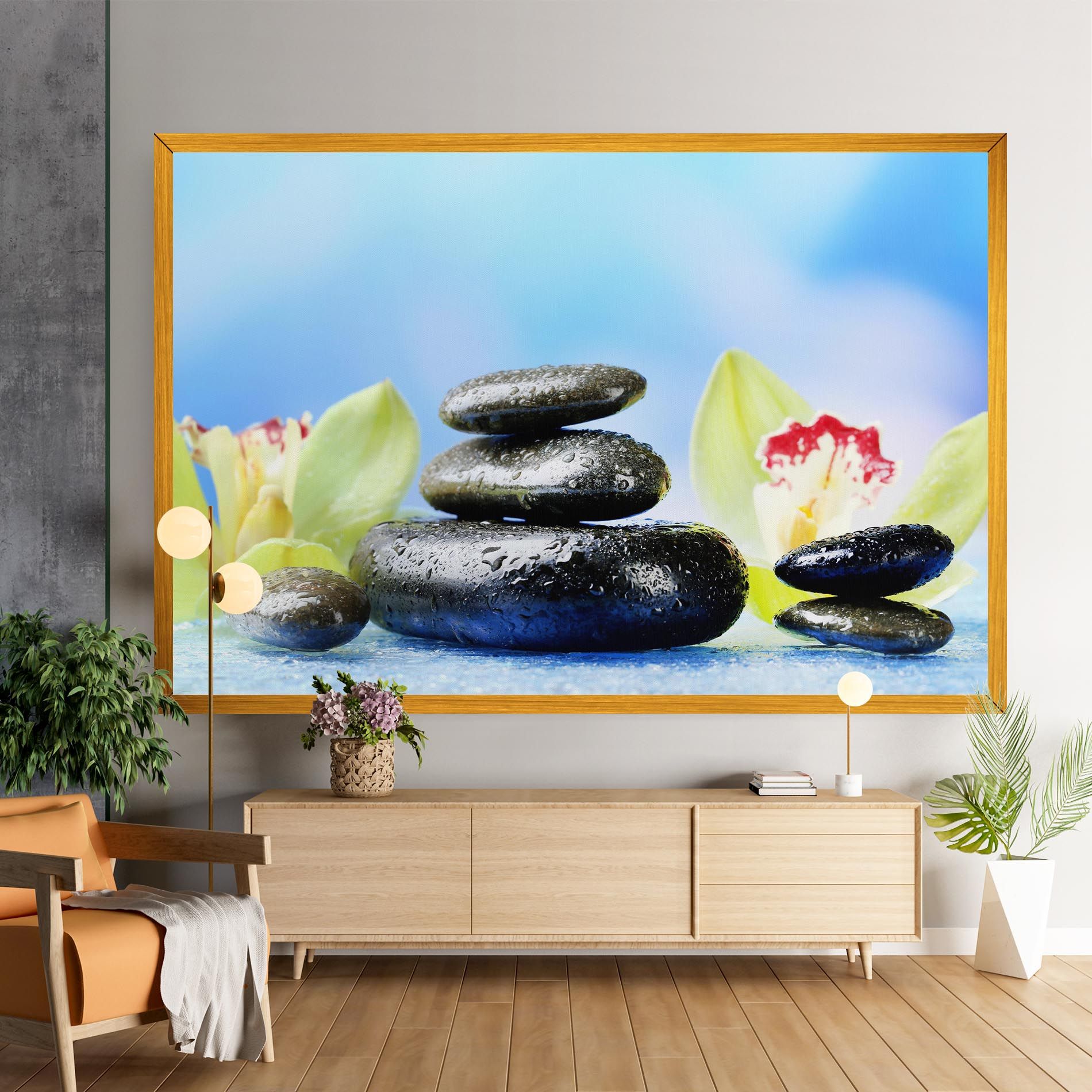 Blooming Orchid Stone mockup 9