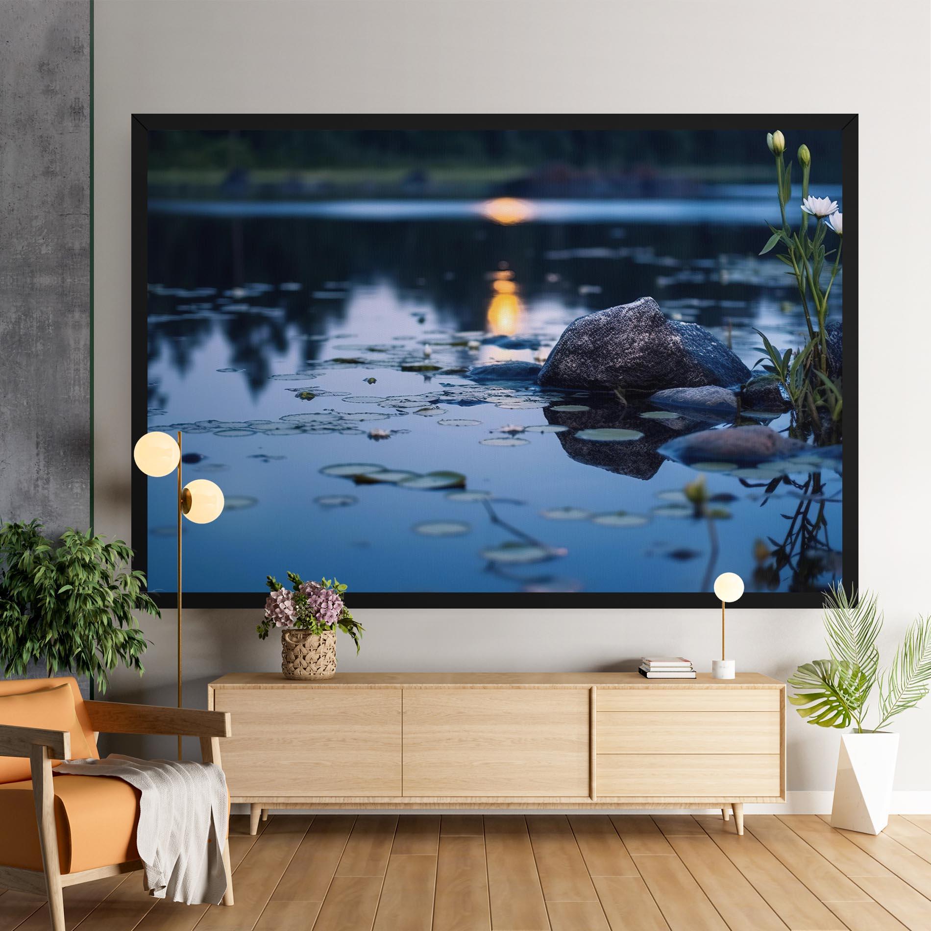 Картина на платно Water Stones mockup 9