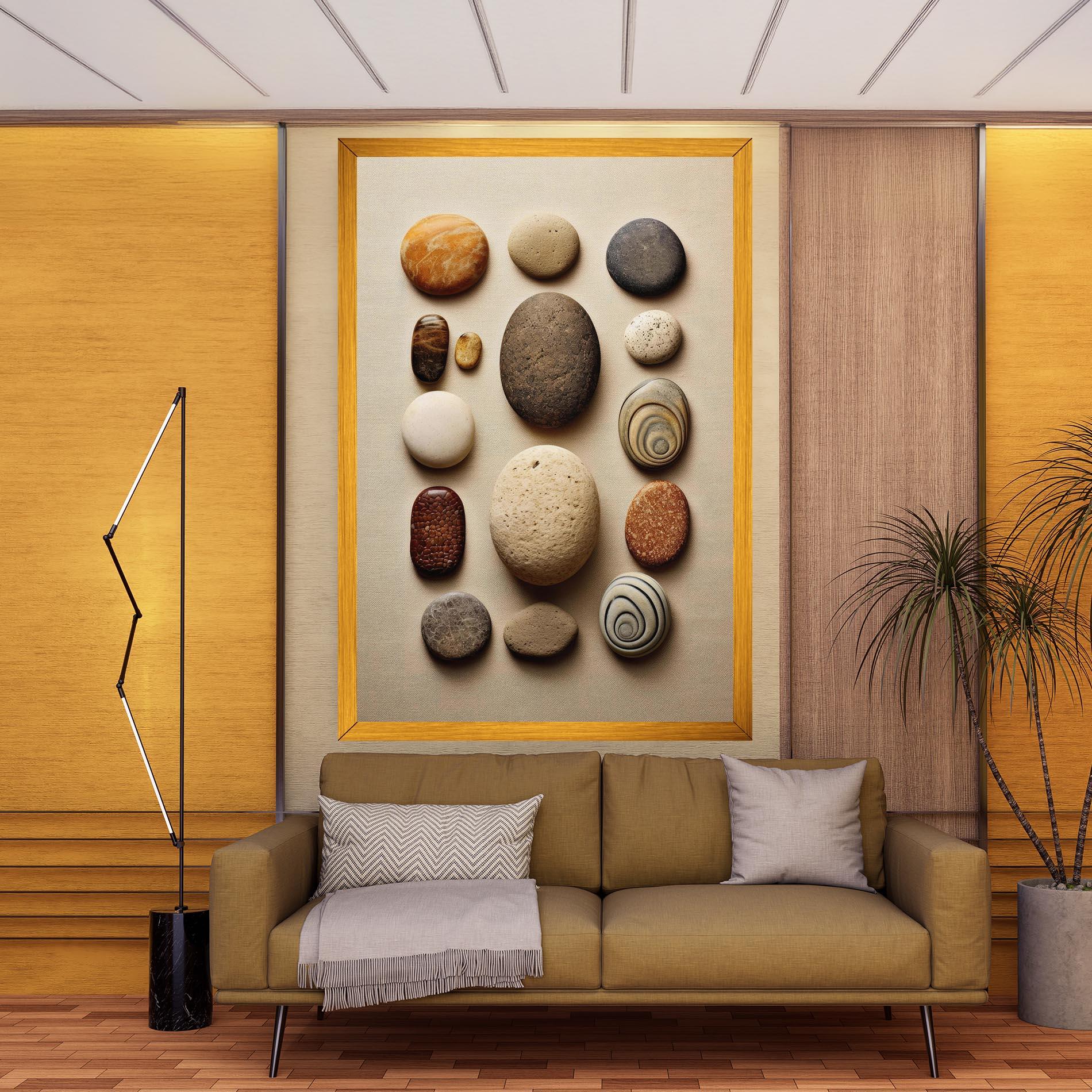 Картина на платно Massage Stones Sand mockup 9