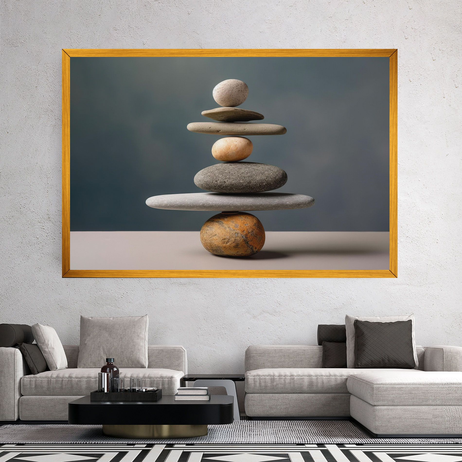 Balance Pebbles Pyramid mockup 2