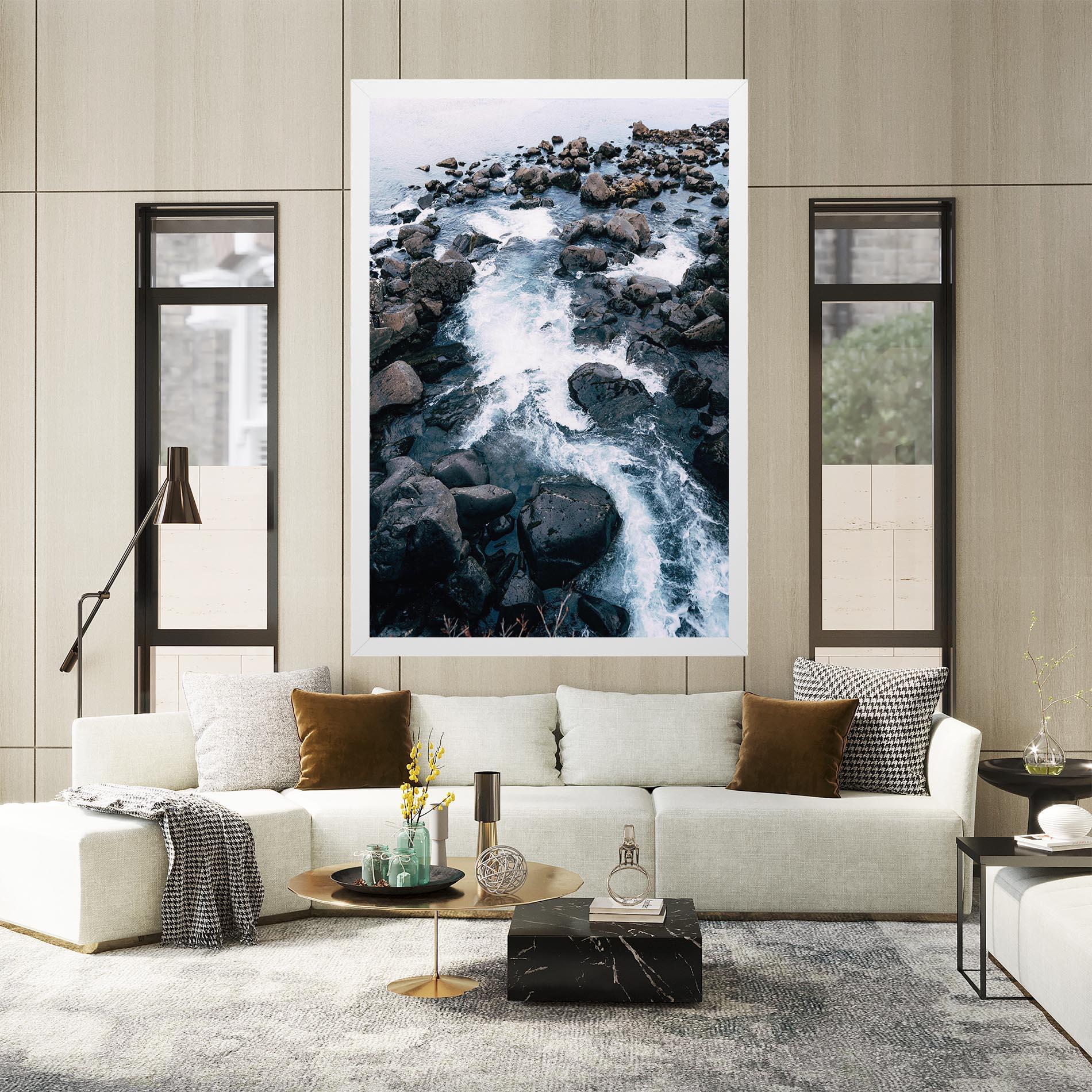 Картина на платно Mountain River Rock mockup 2