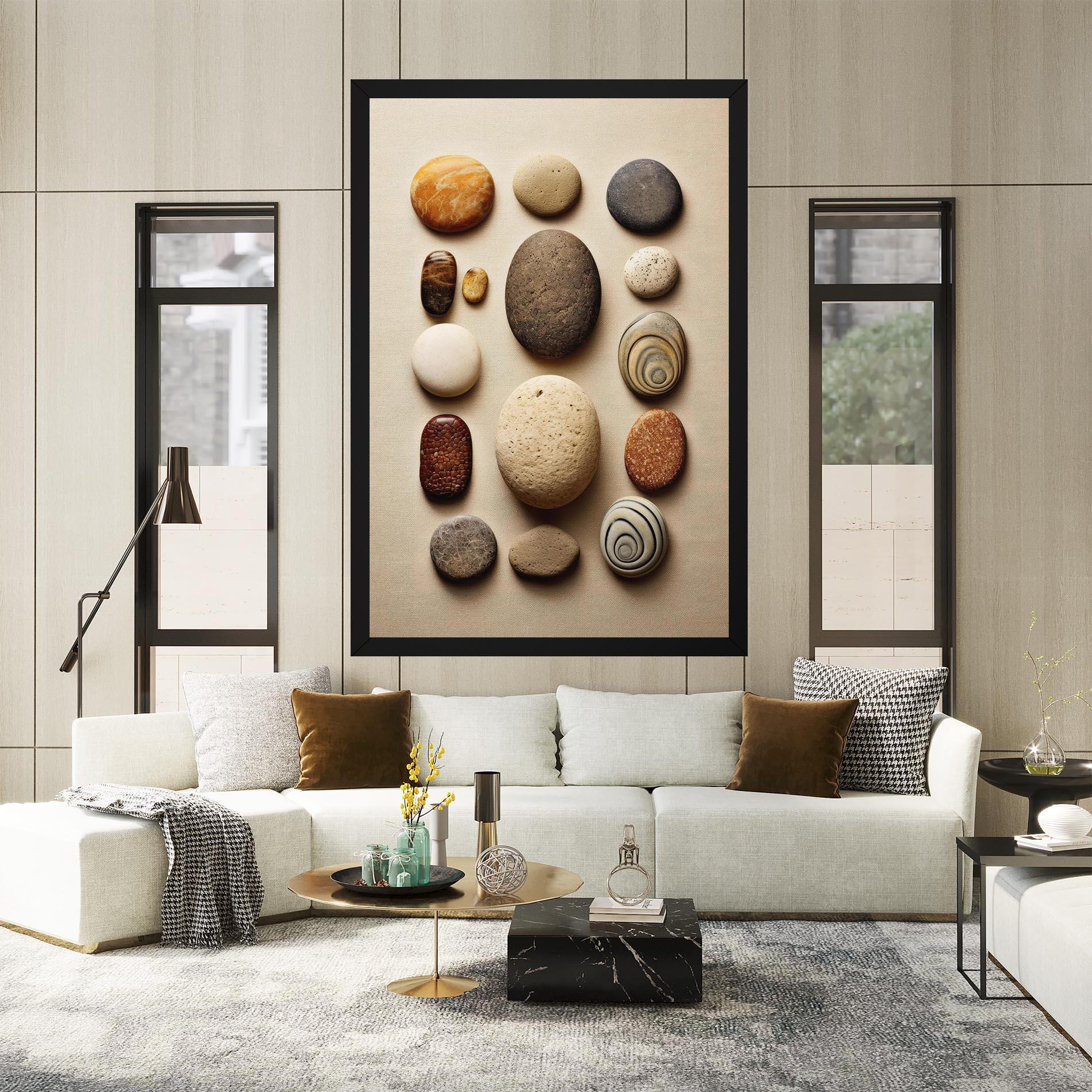 Картина на платно Massage Stones Sand mockup 2