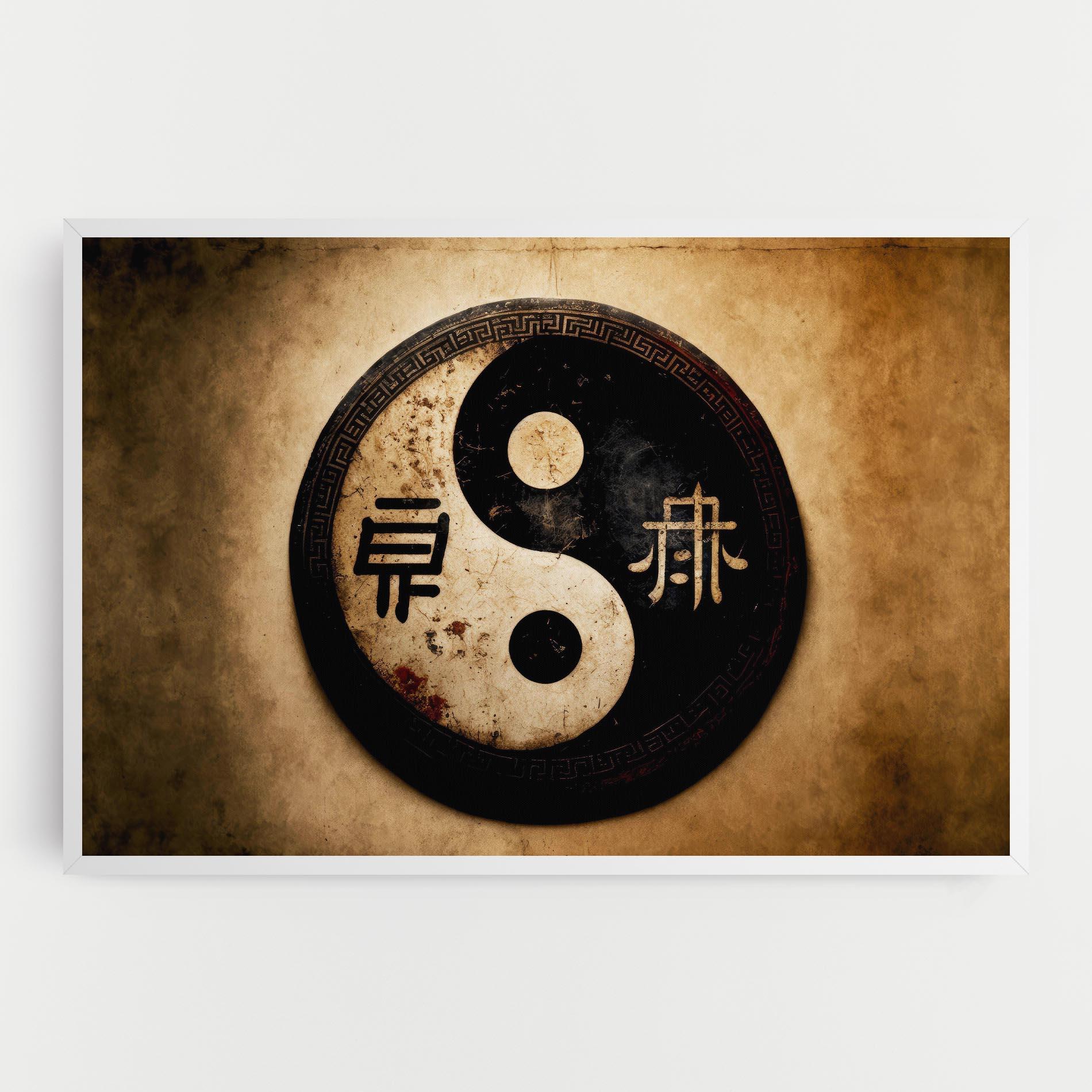 Картина на платно Chinese Yinyang mockup 0