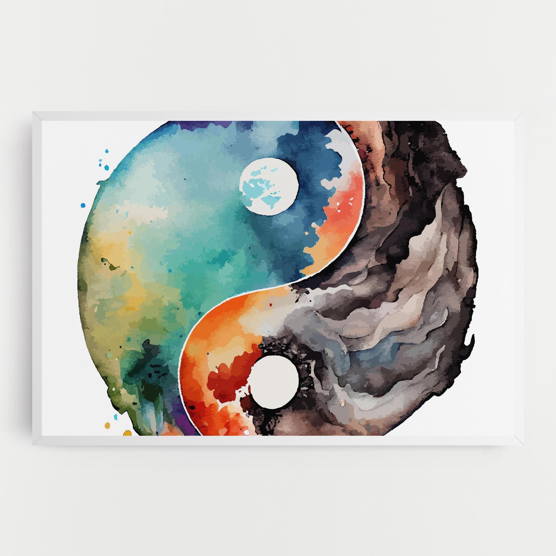 Картина на платно Earth Yinyang Art mockup 0