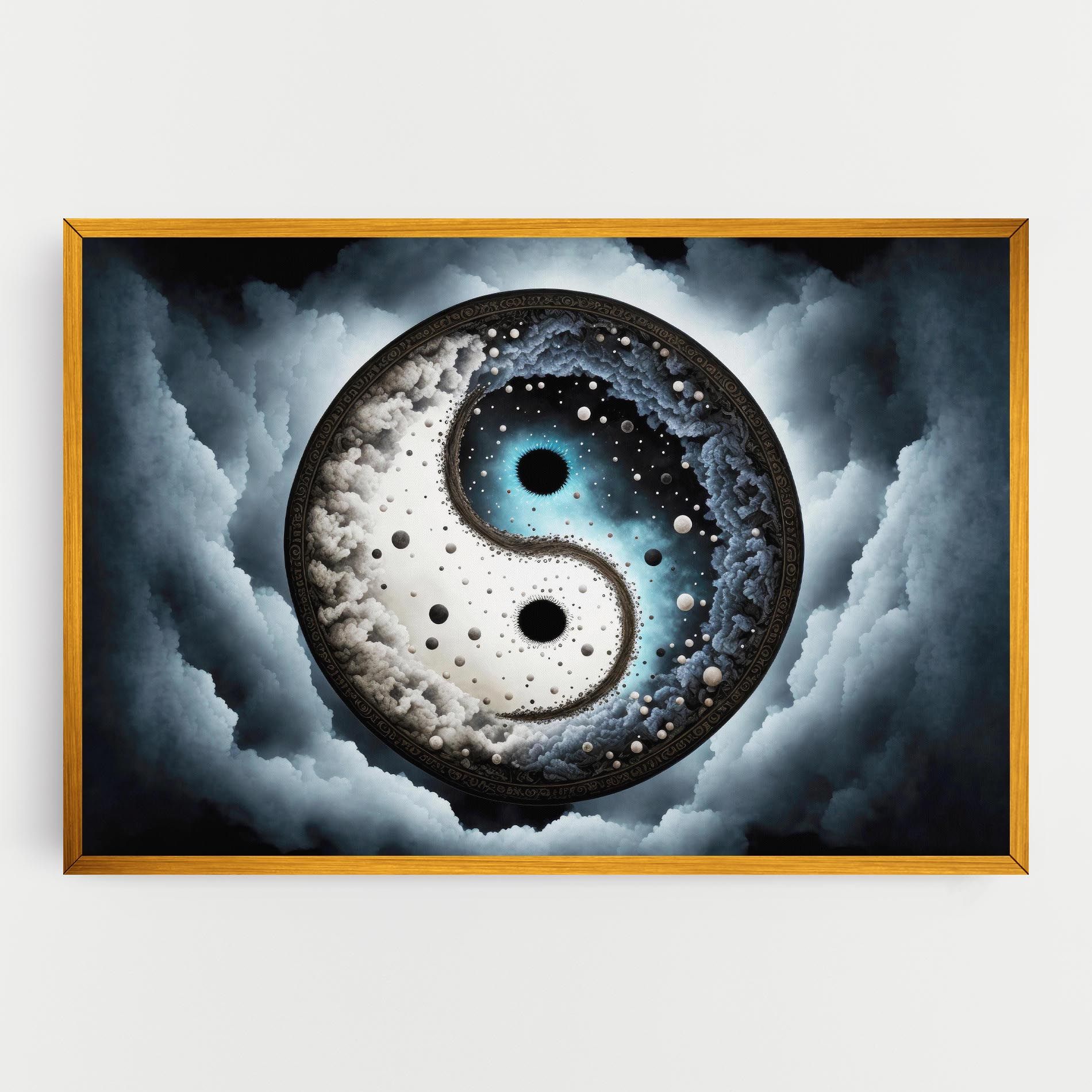 Black Blue Yinyang mockup 0