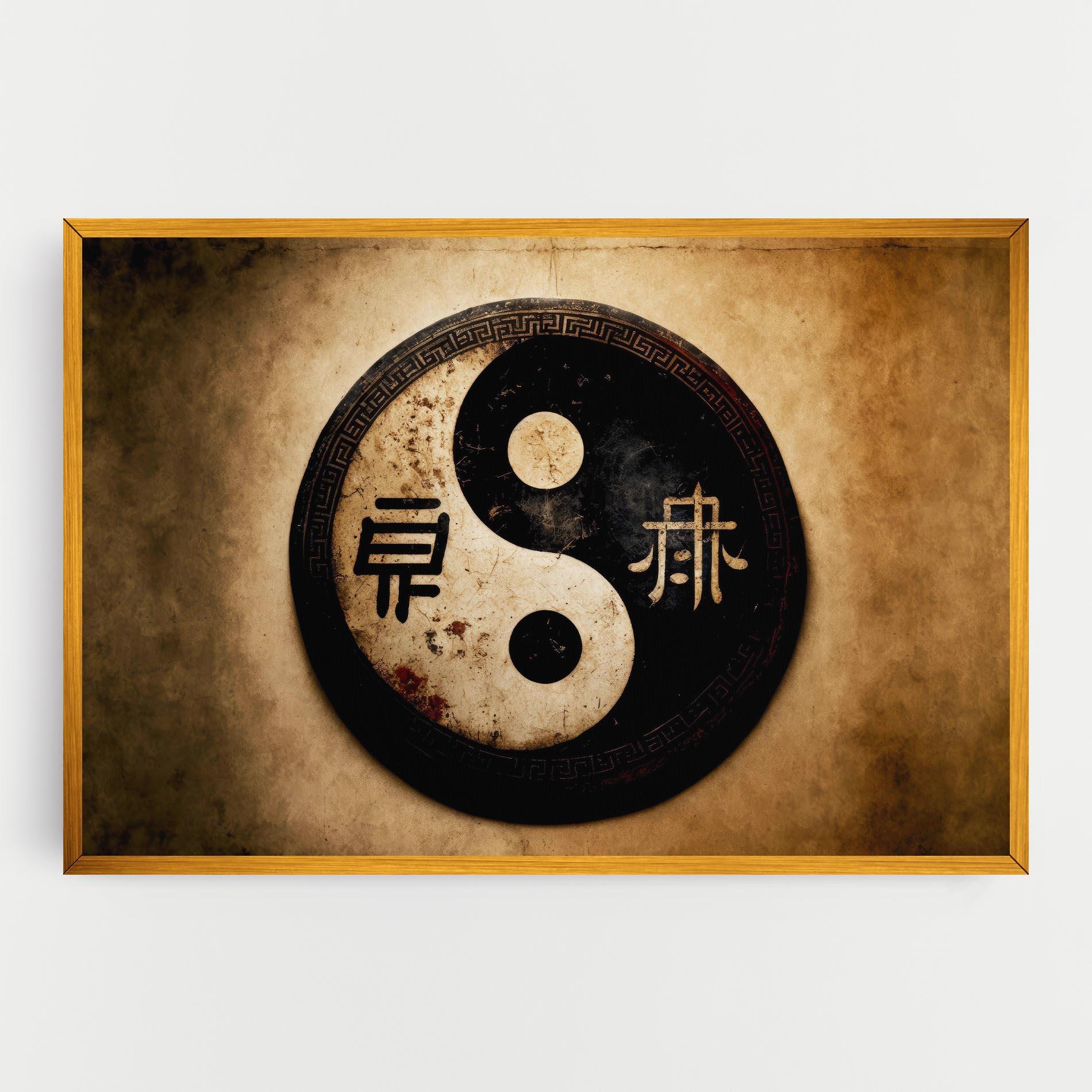 Картина на платно Chinese Yinyang mockup 0