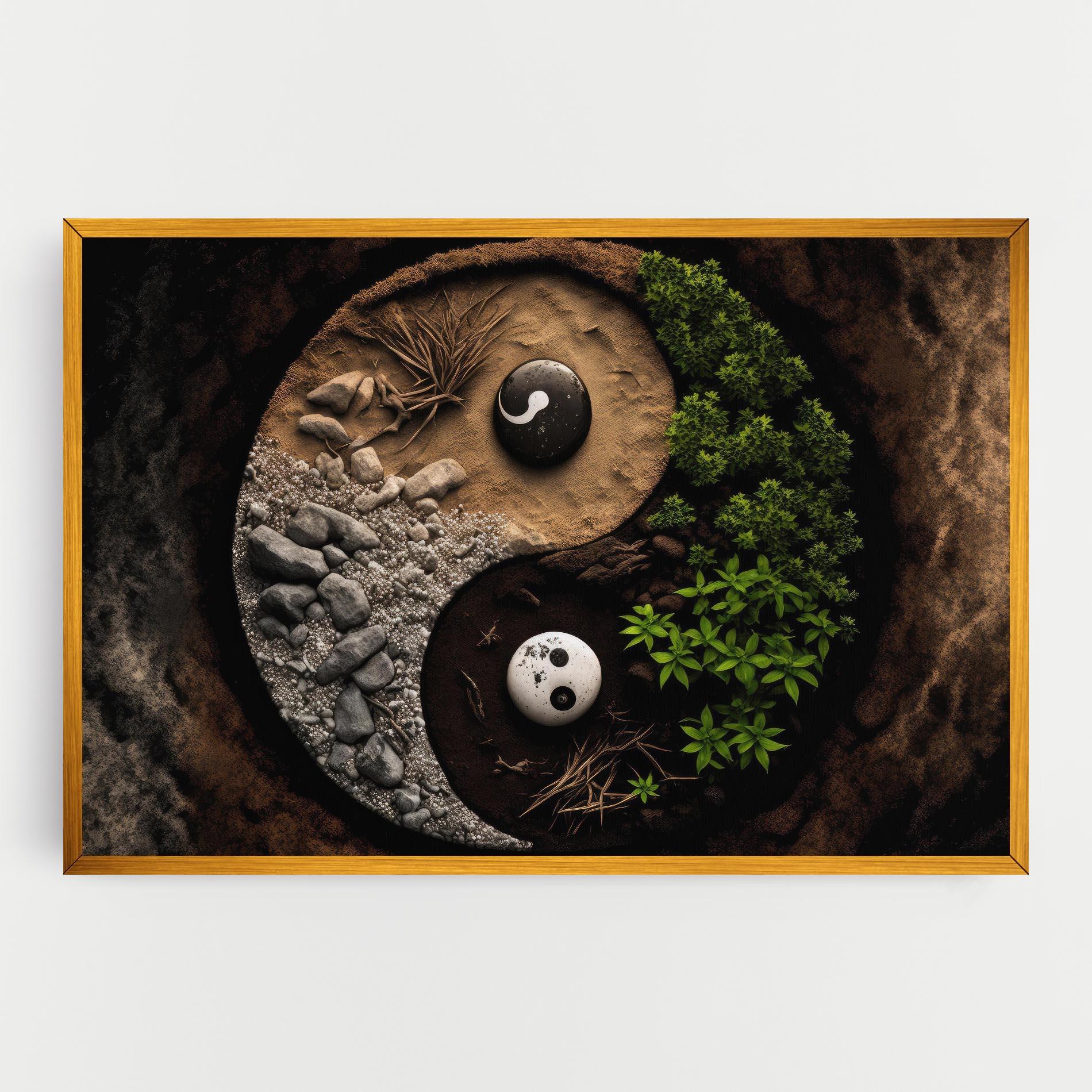 Картина на платно Nature Yinyang mockup 0