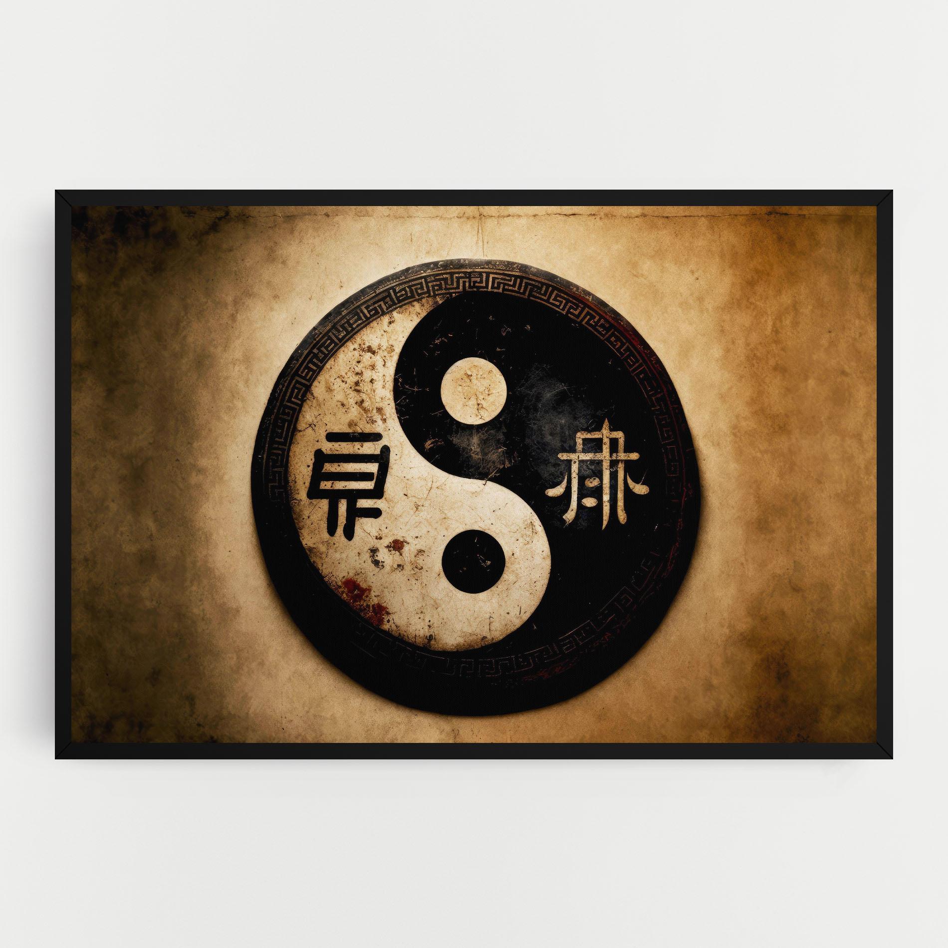 Картина на платно Chinese Yinyang mockup 0