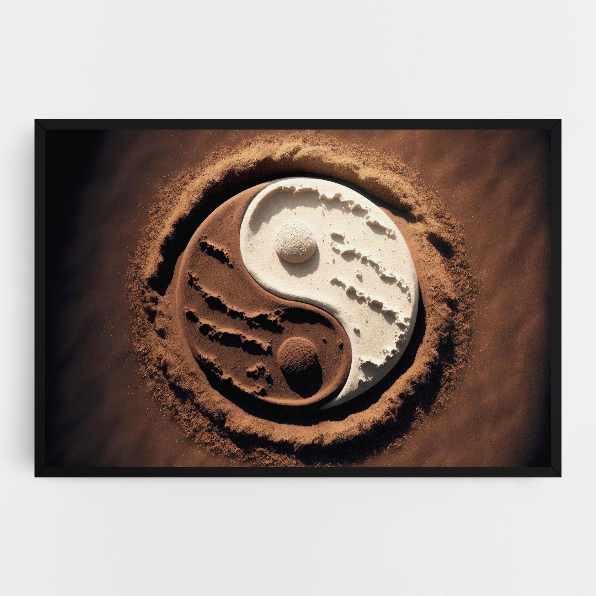 Картина на платно Earth Yinyang mockup 0